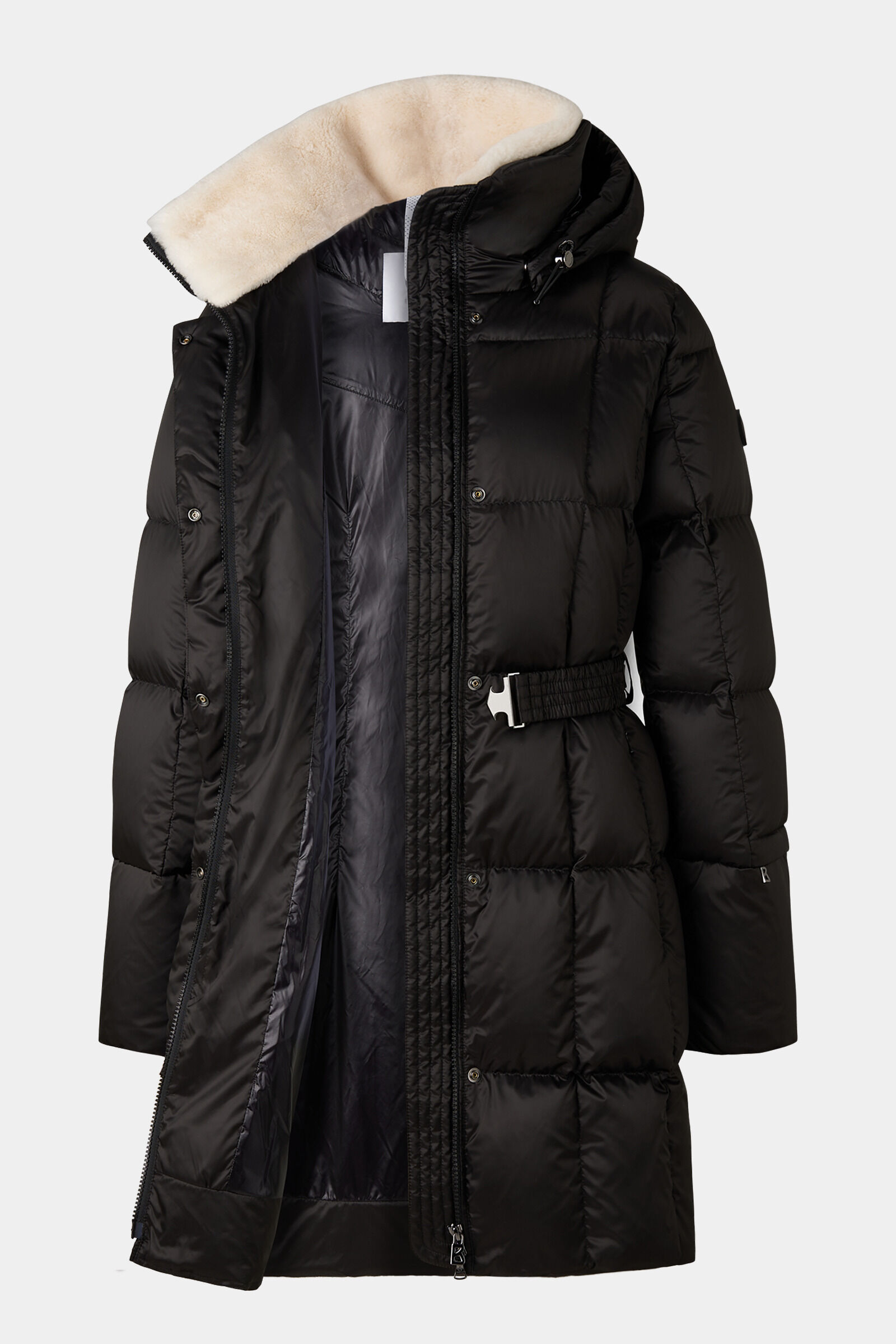 Bogner long down coat store