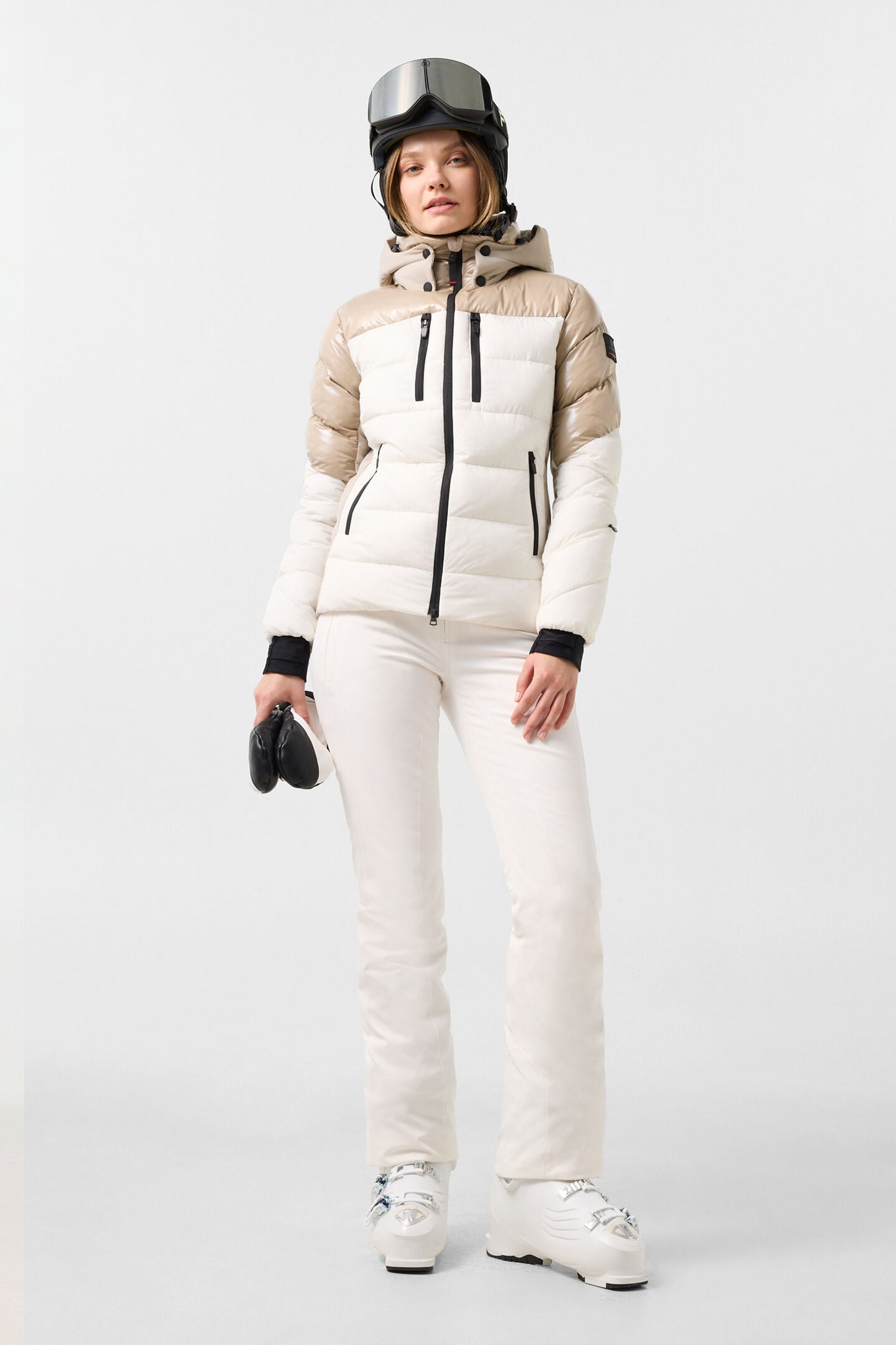 Skijacke Tavie Beige/Off-White