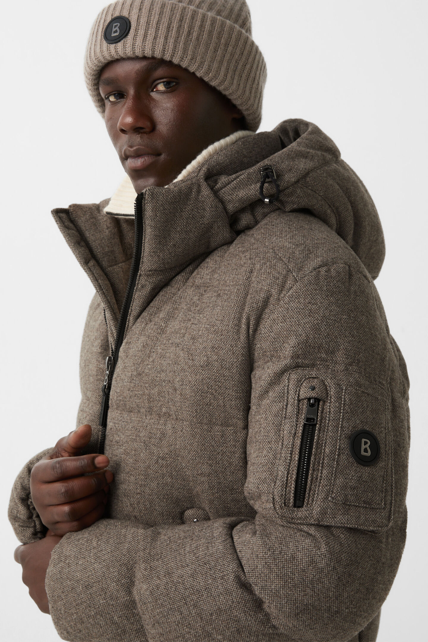 Jamy down jacket Taupe