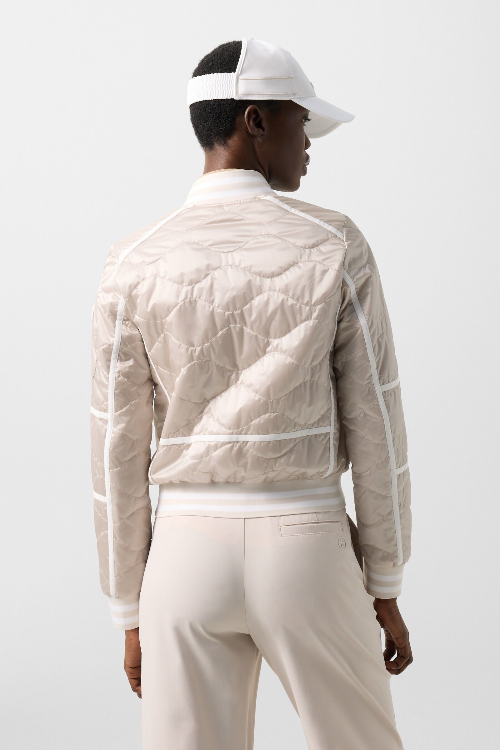 Lia quilted jacket Sand