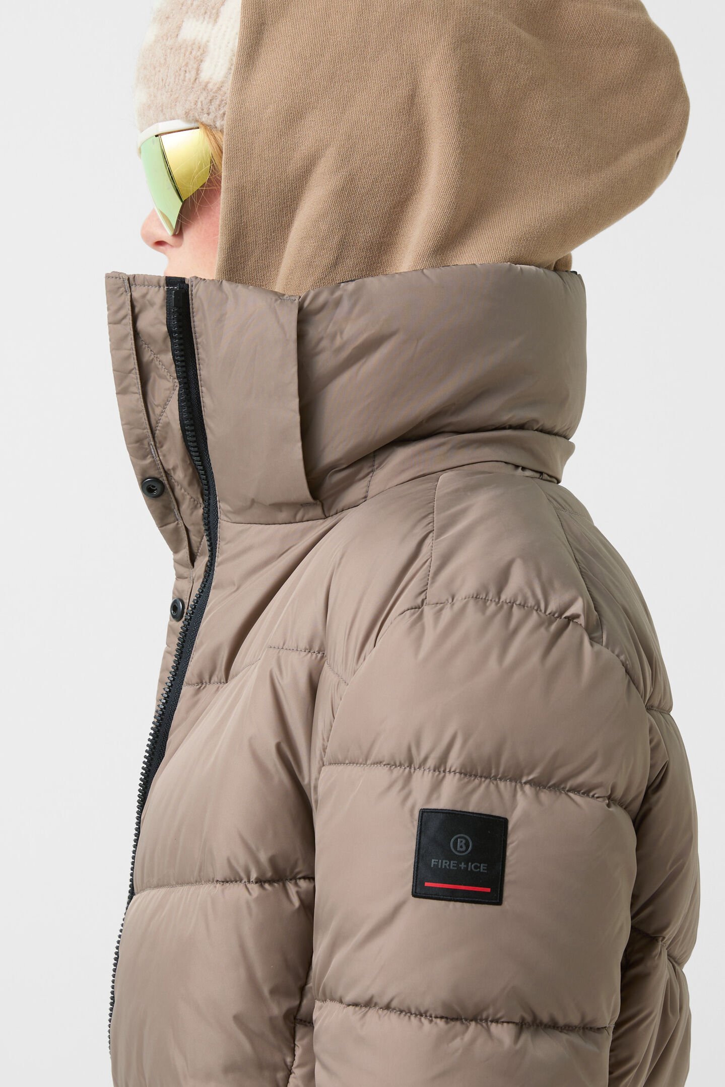 Aenny quilted coat Caramel