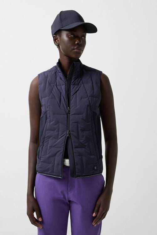 Sia lightweight down vest Navy blue
