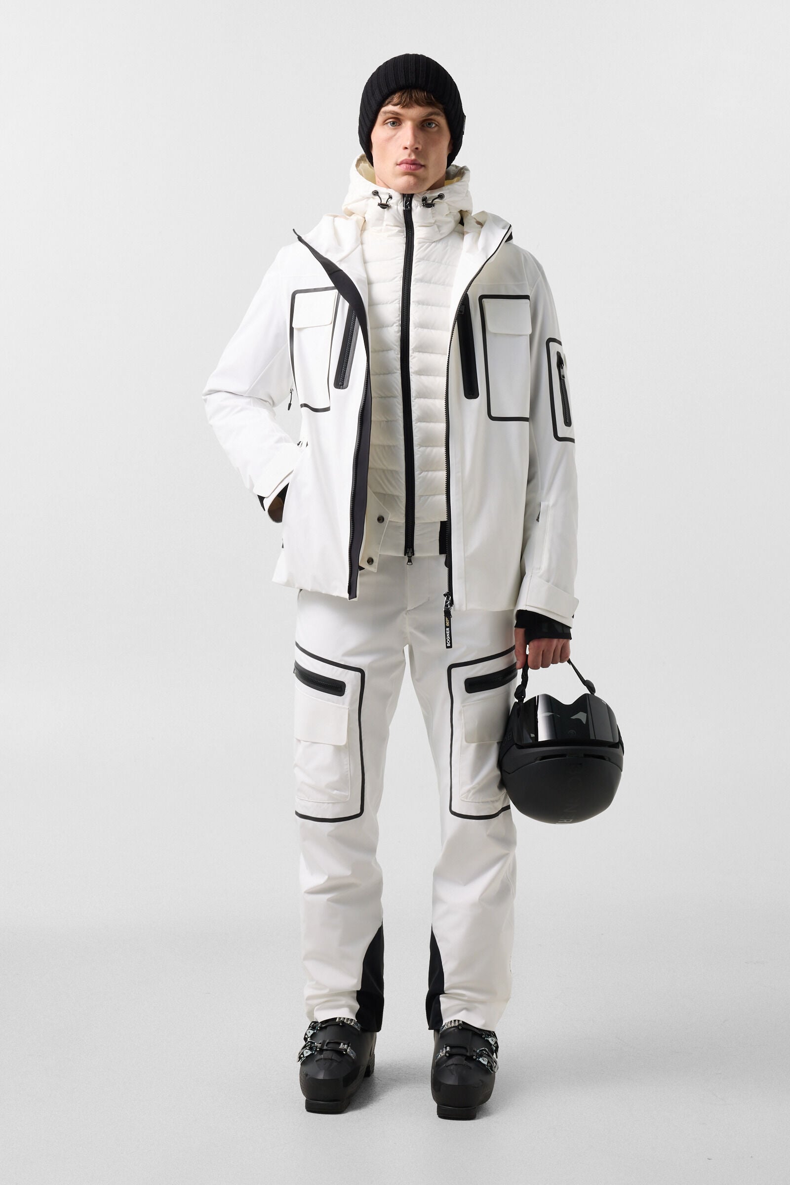 Bond mid-layer jacket White/Black