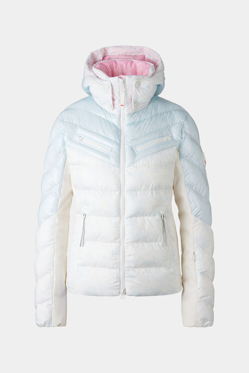 Farina quilted jacket Light blue/white