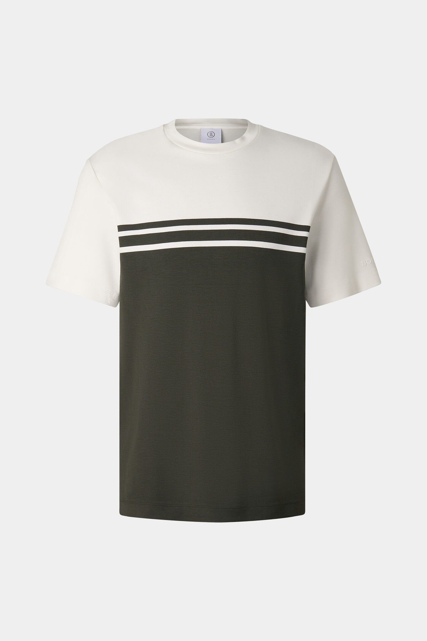 T-shirt Pete Vert olive/cr&egrave;me
