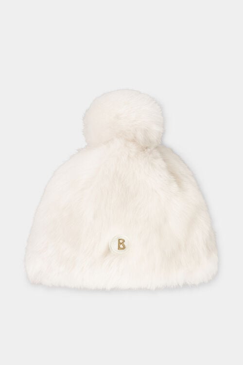 Lammfell-M&uuml;tze Aria Off-White