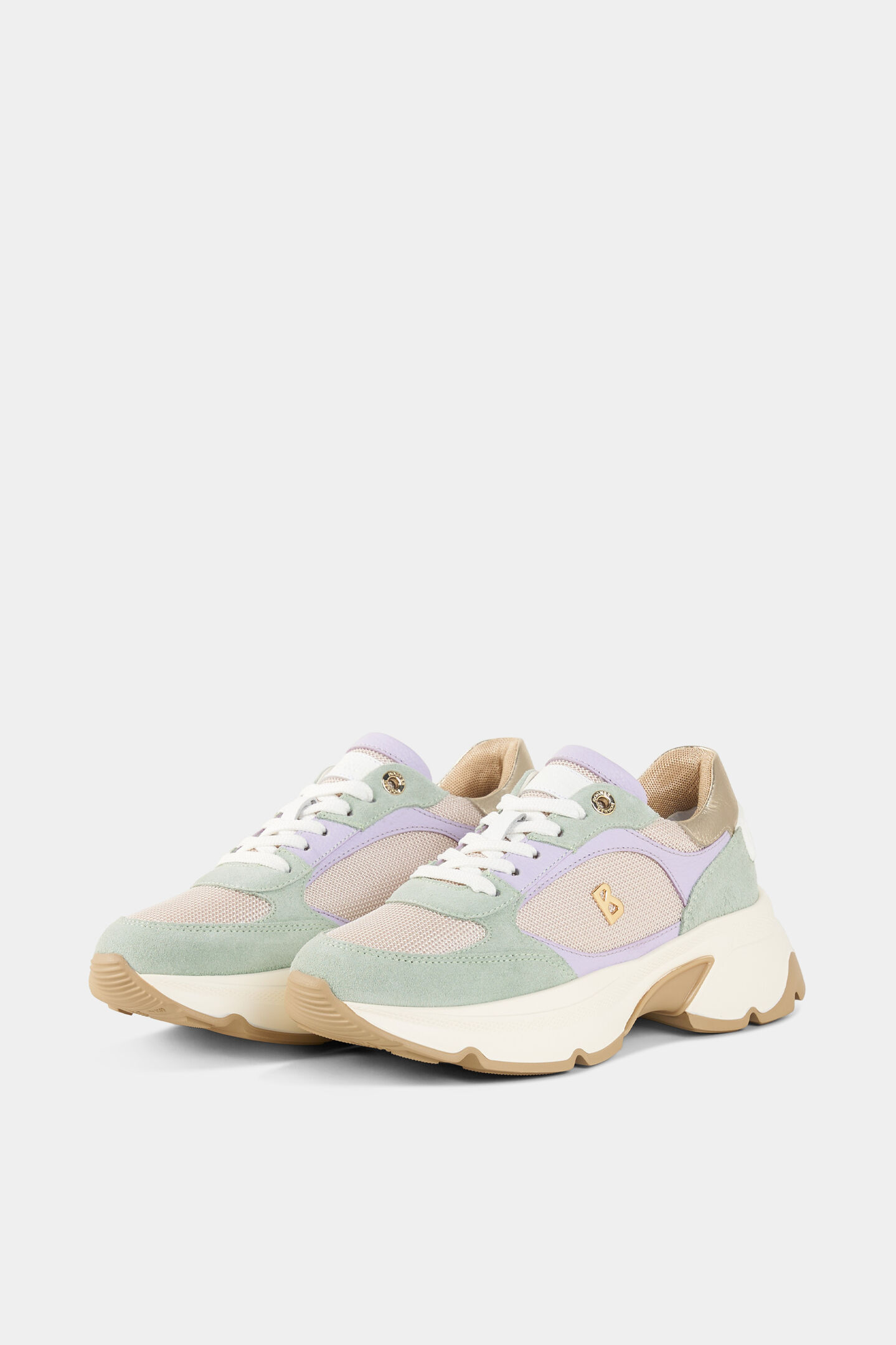 Kobe sneaker Mint/lilac/beige