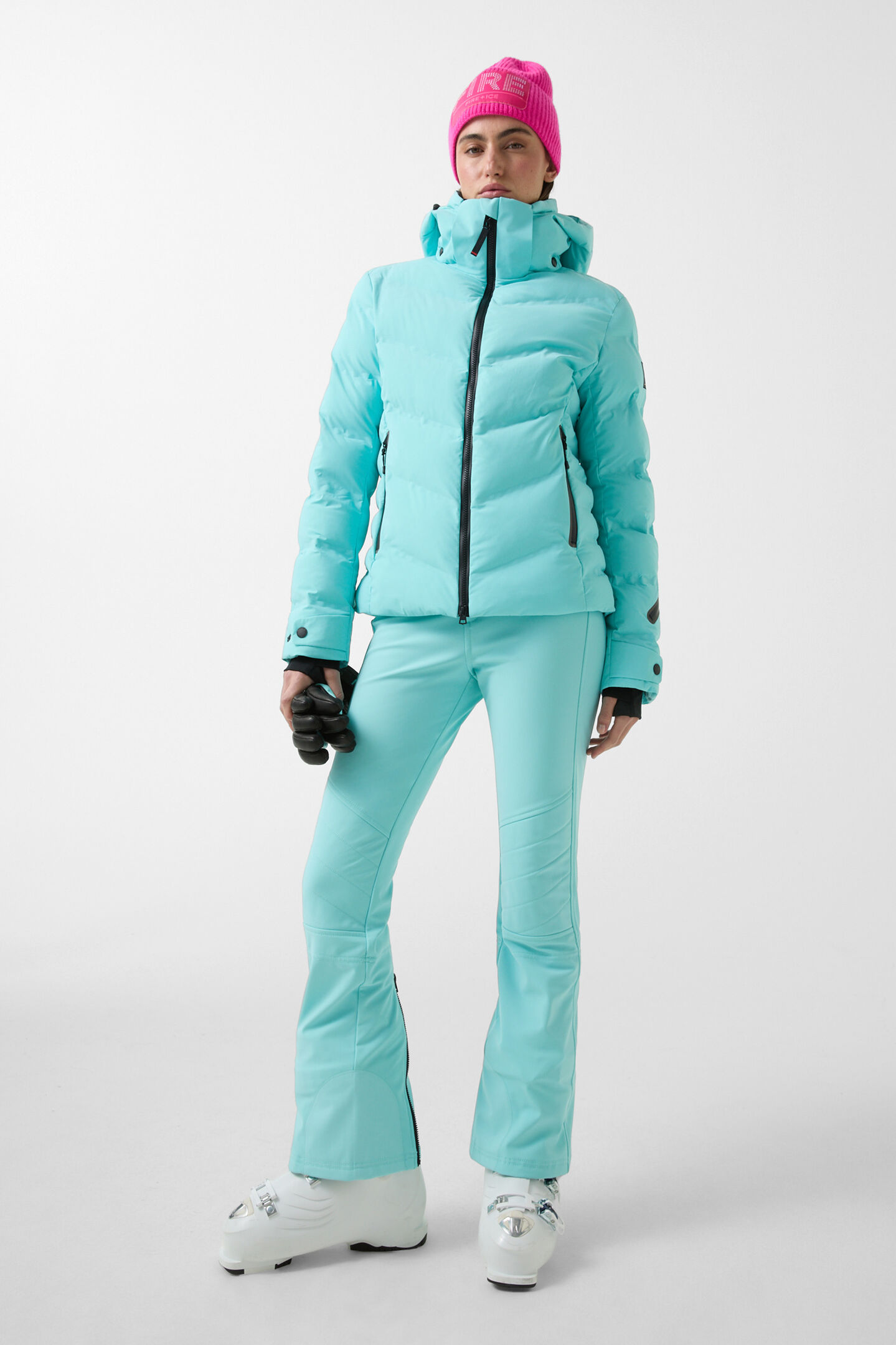 Tech-Sael quilted jacket Ice blue