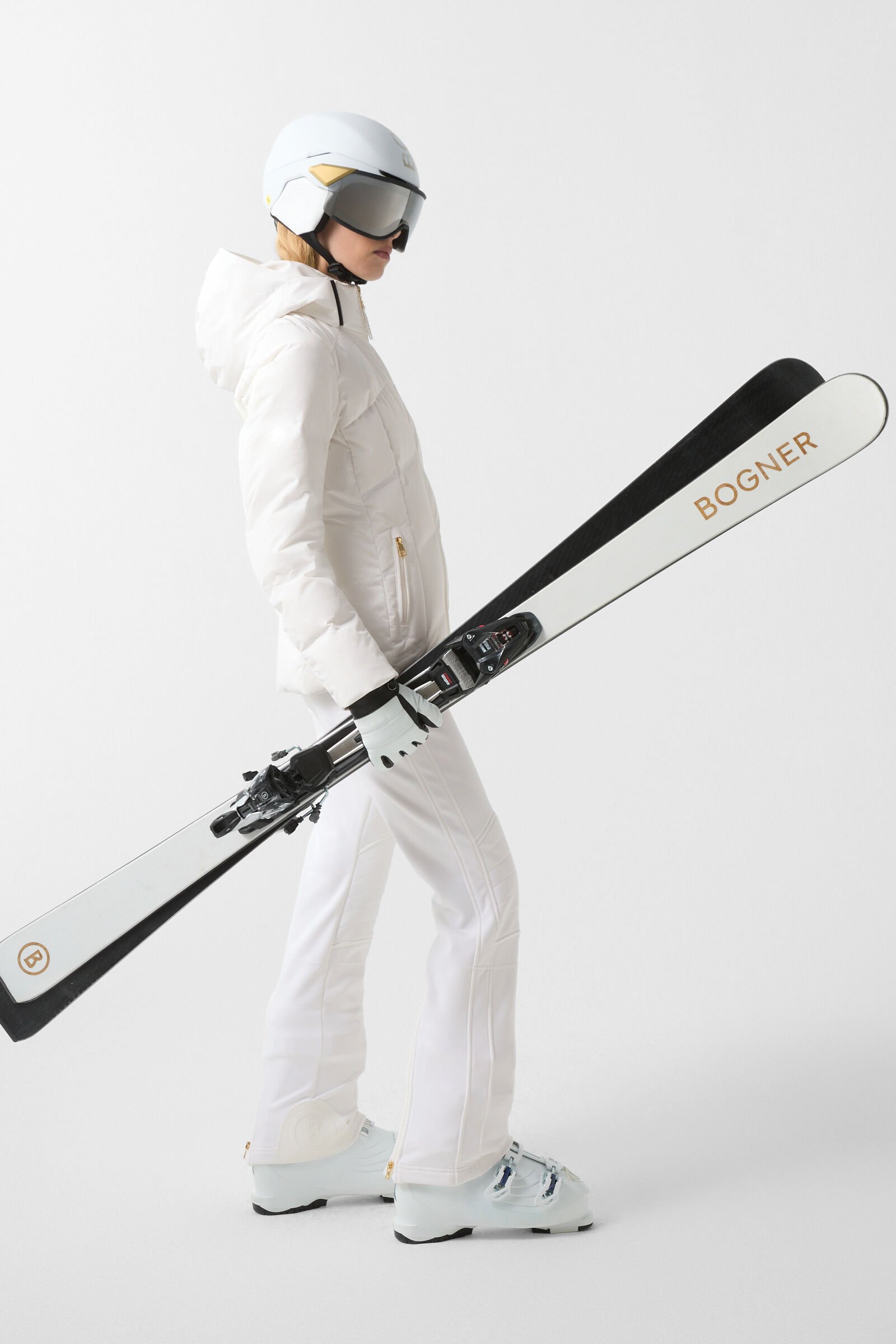 Delin down ski jacket White