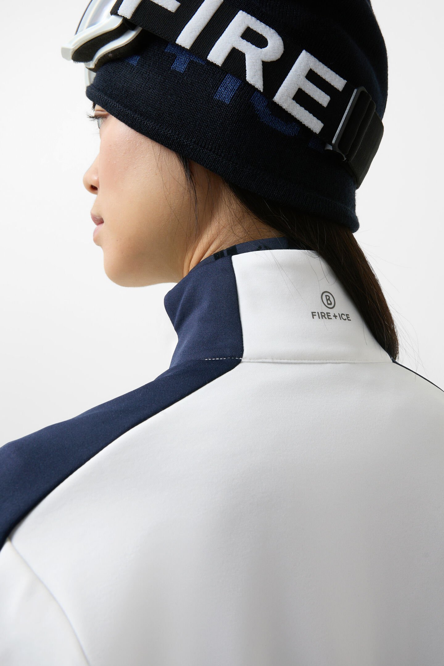 Midlayer Inge White/navy blue