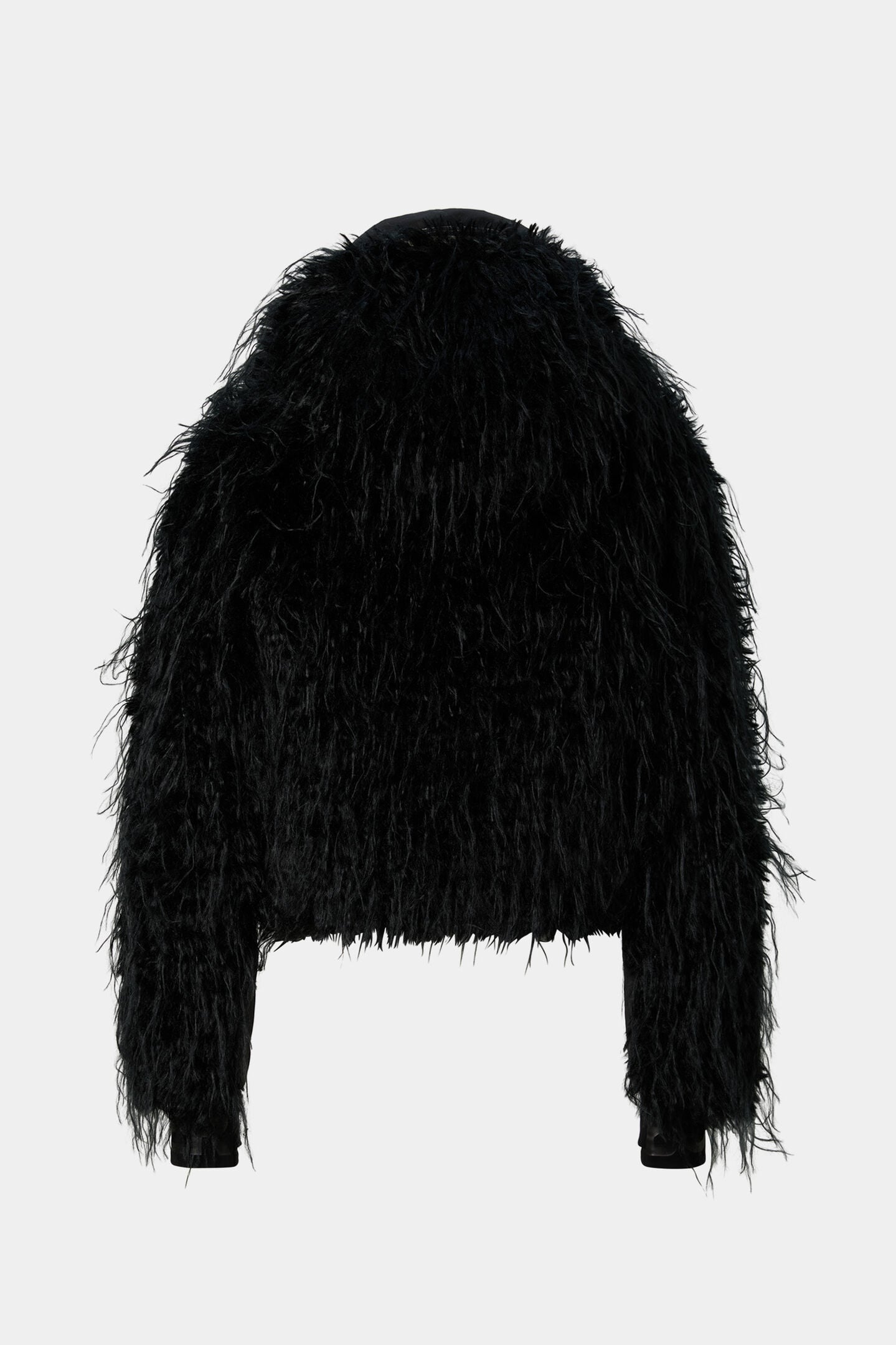Kela Faux Fur Ski Jacket Black
