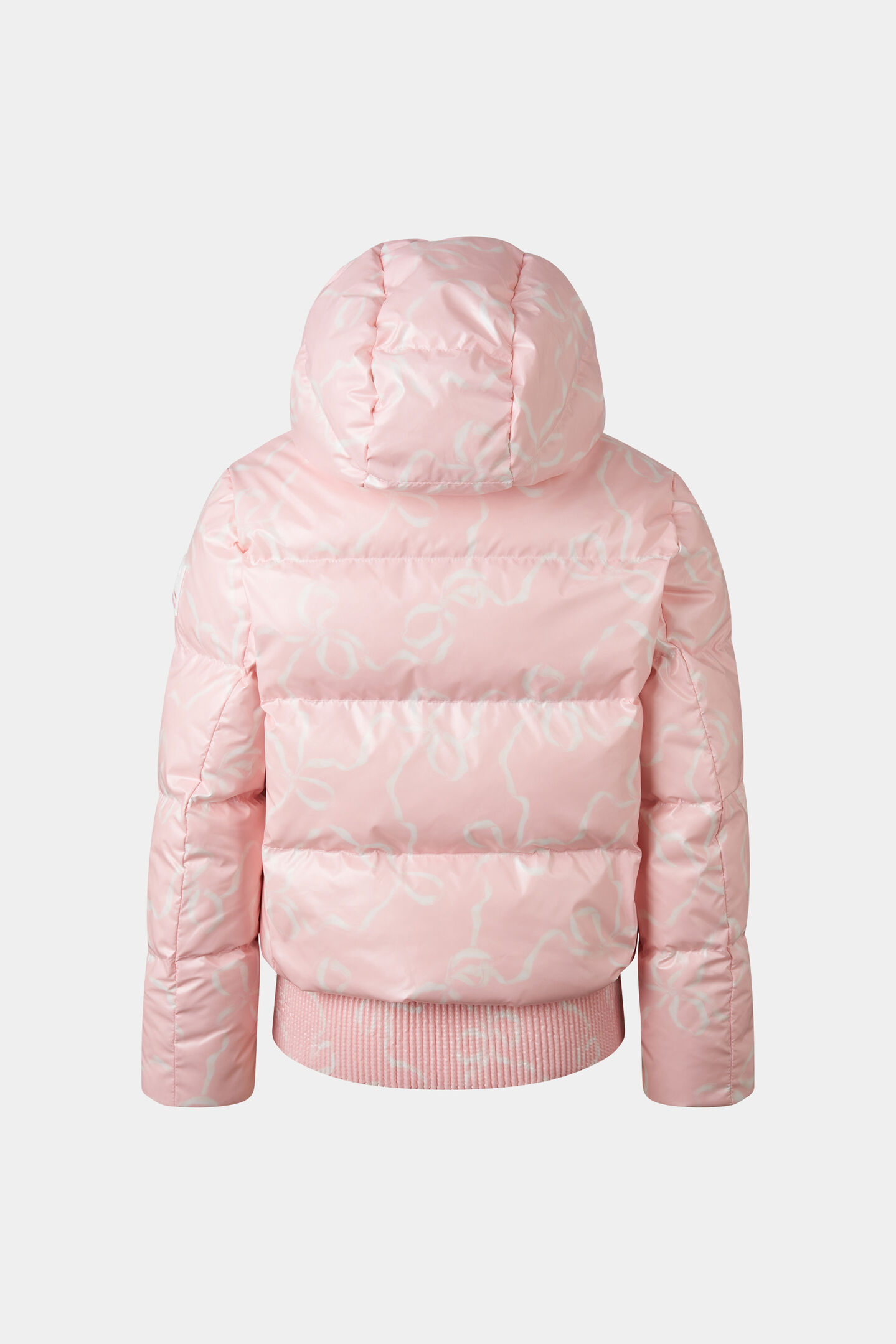 Kids down ski jacket Anna Pink/Off-White