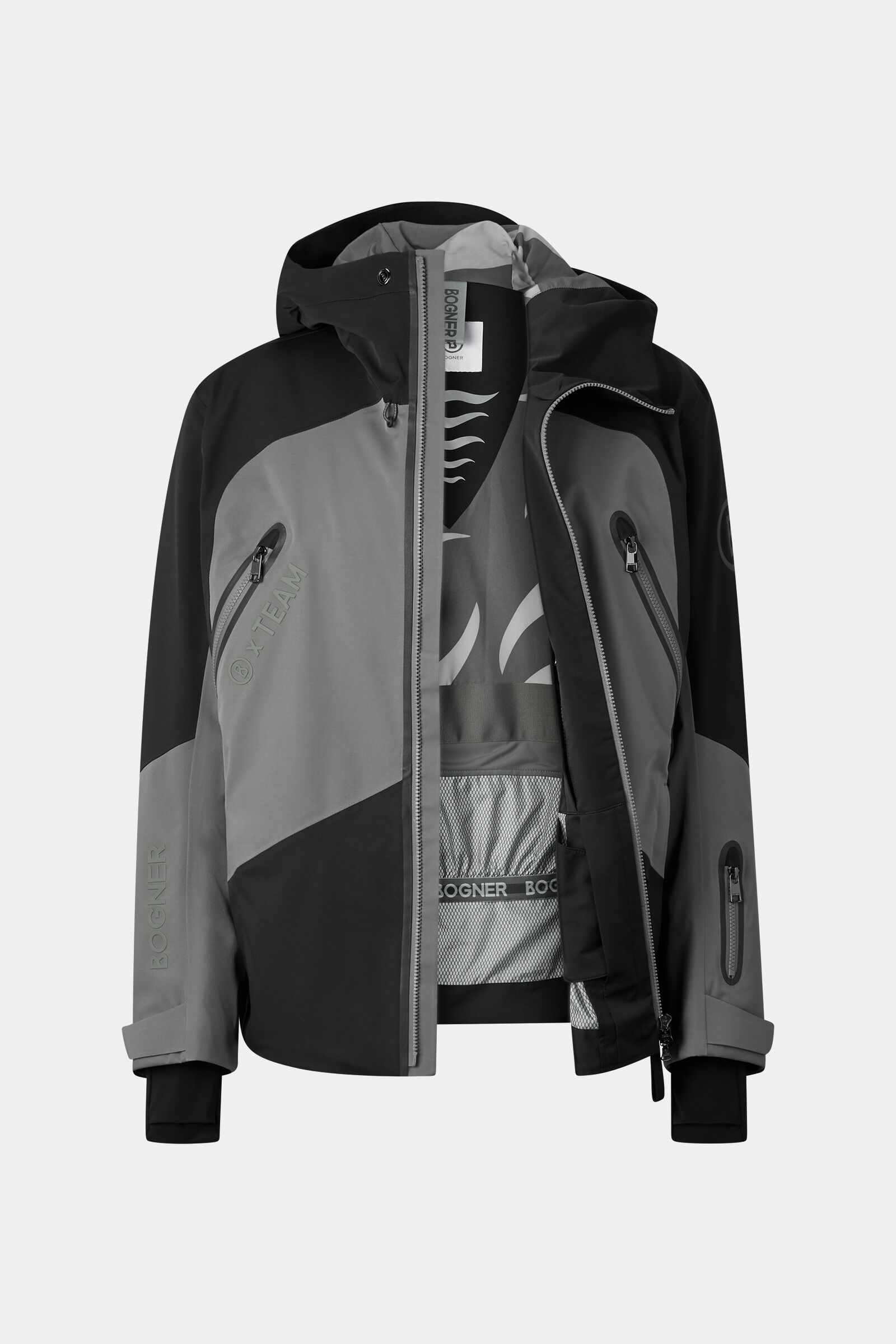 Jasper ski jacket Sage Grey/Black