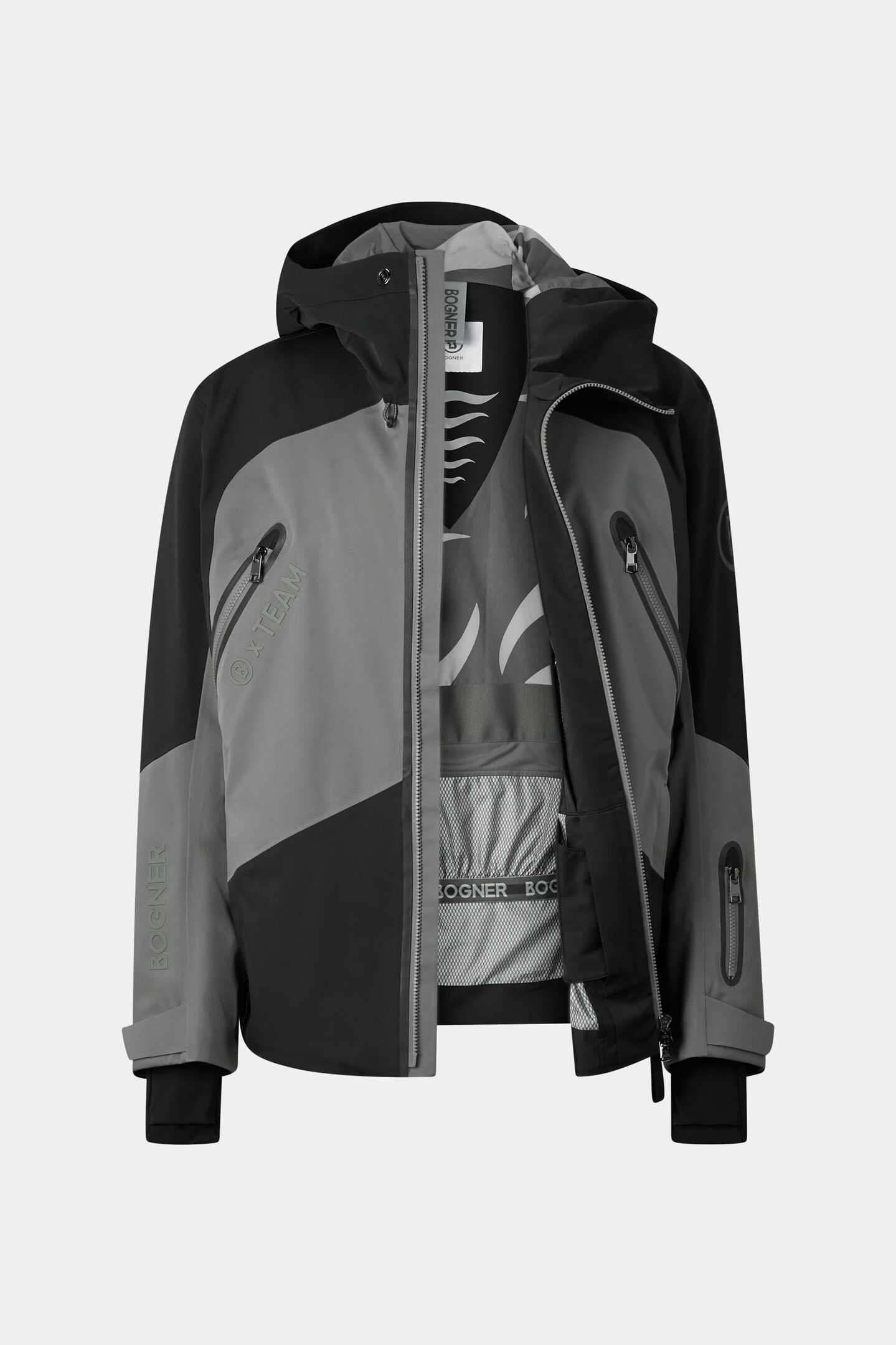 Jasper ski jacket Sage Grey/Black