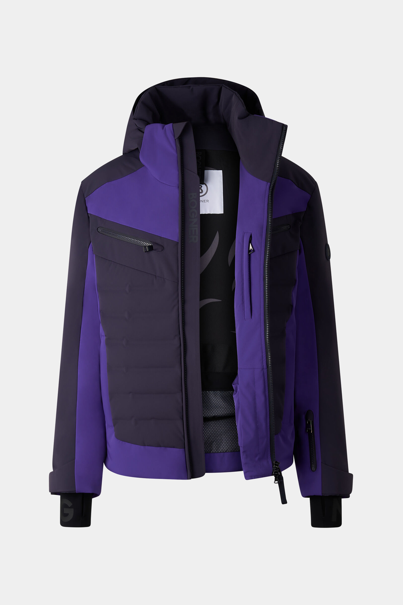 Feliks down ski jacket Navy blue/purple