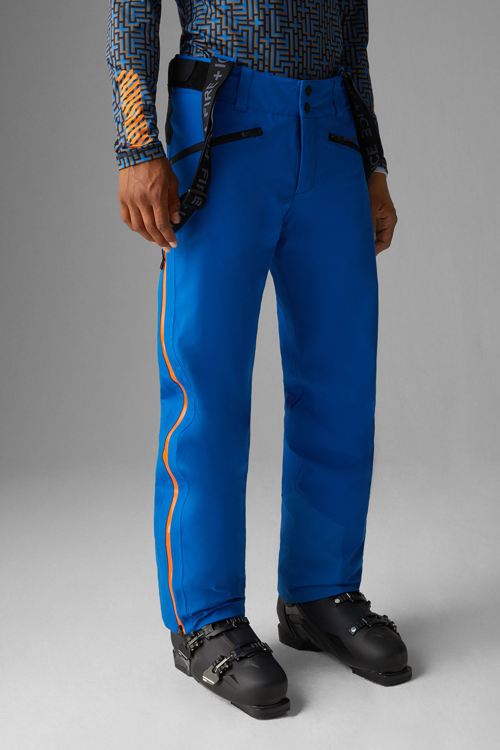 Blue ski trousers store