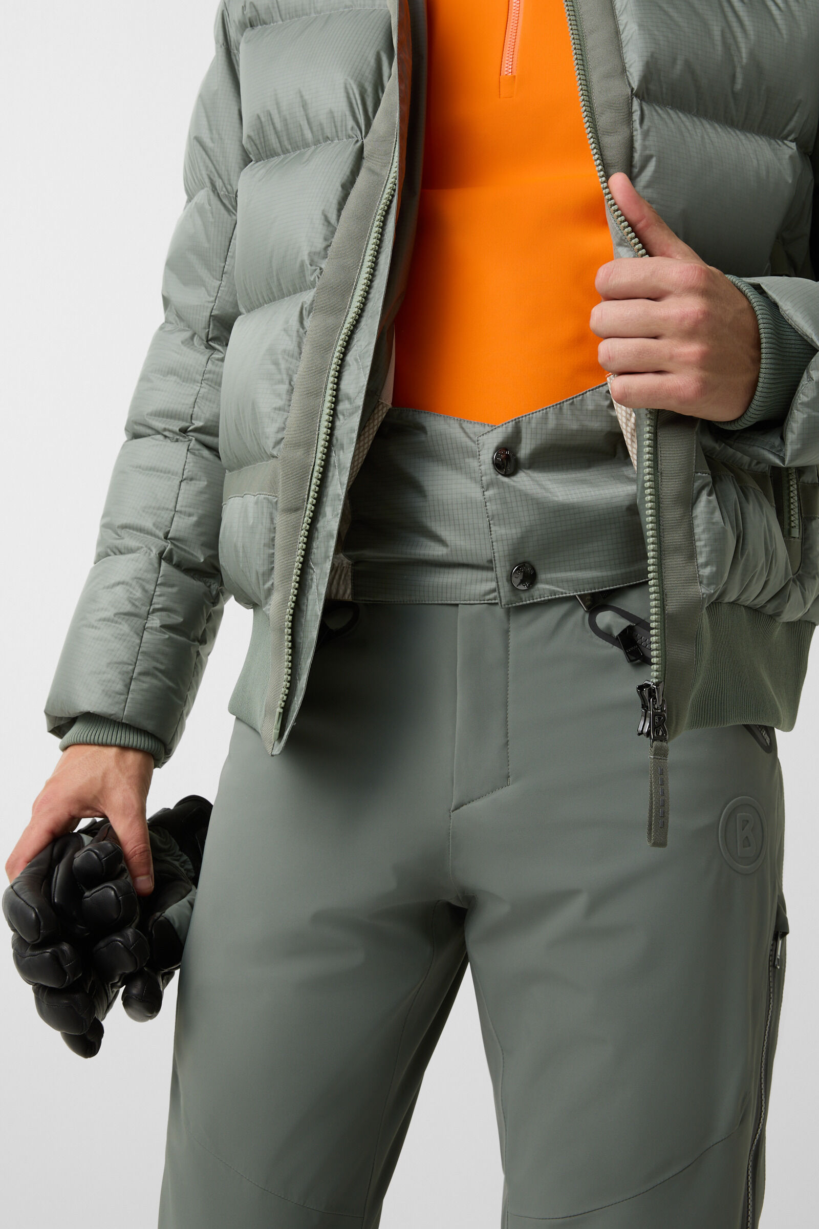 Samir down ski jacket Eucalyptus