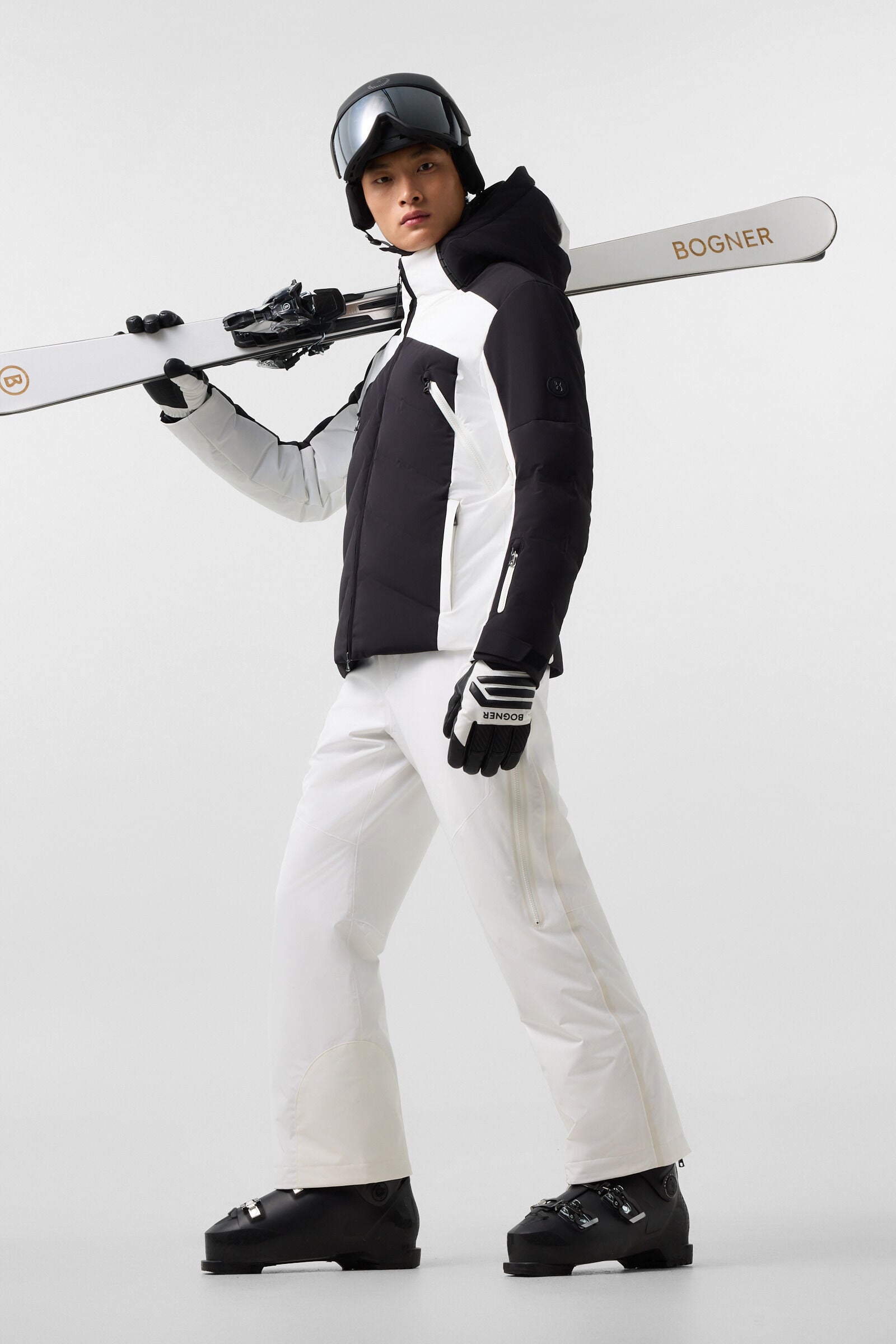 Jervie ski jacket Black and white