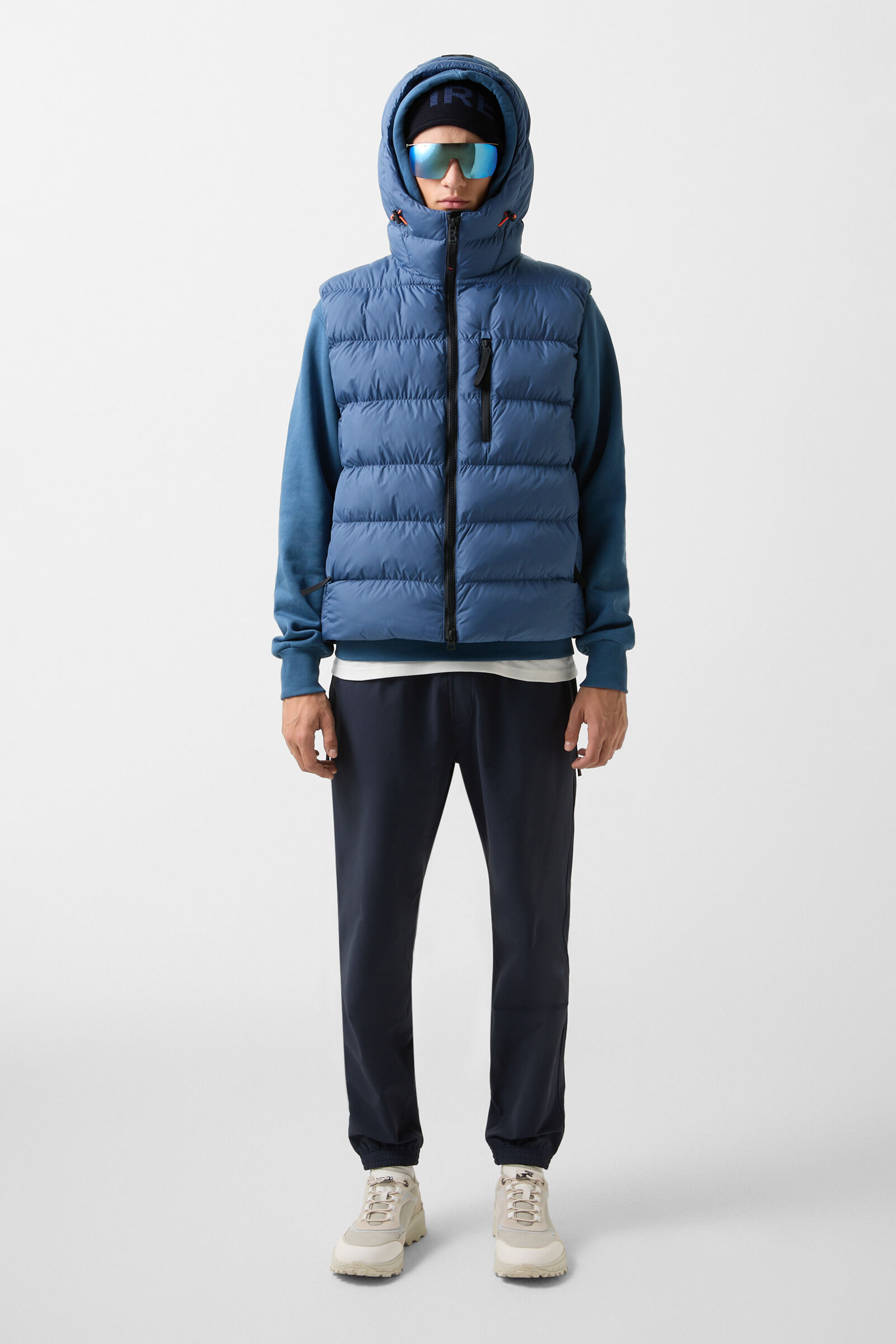 Howard quilted waistcoat Blue