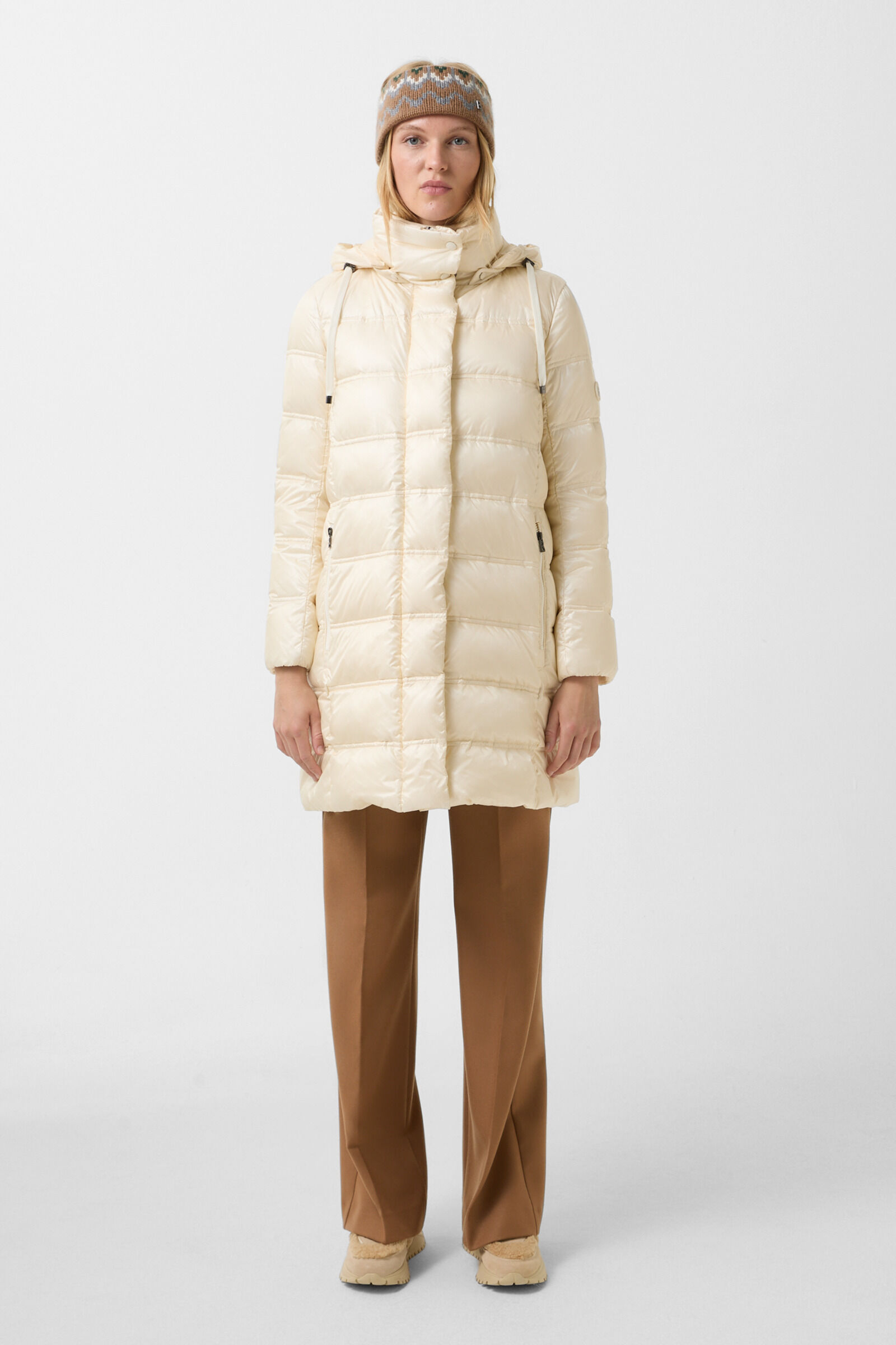 Daunenmantel Lynn Creme