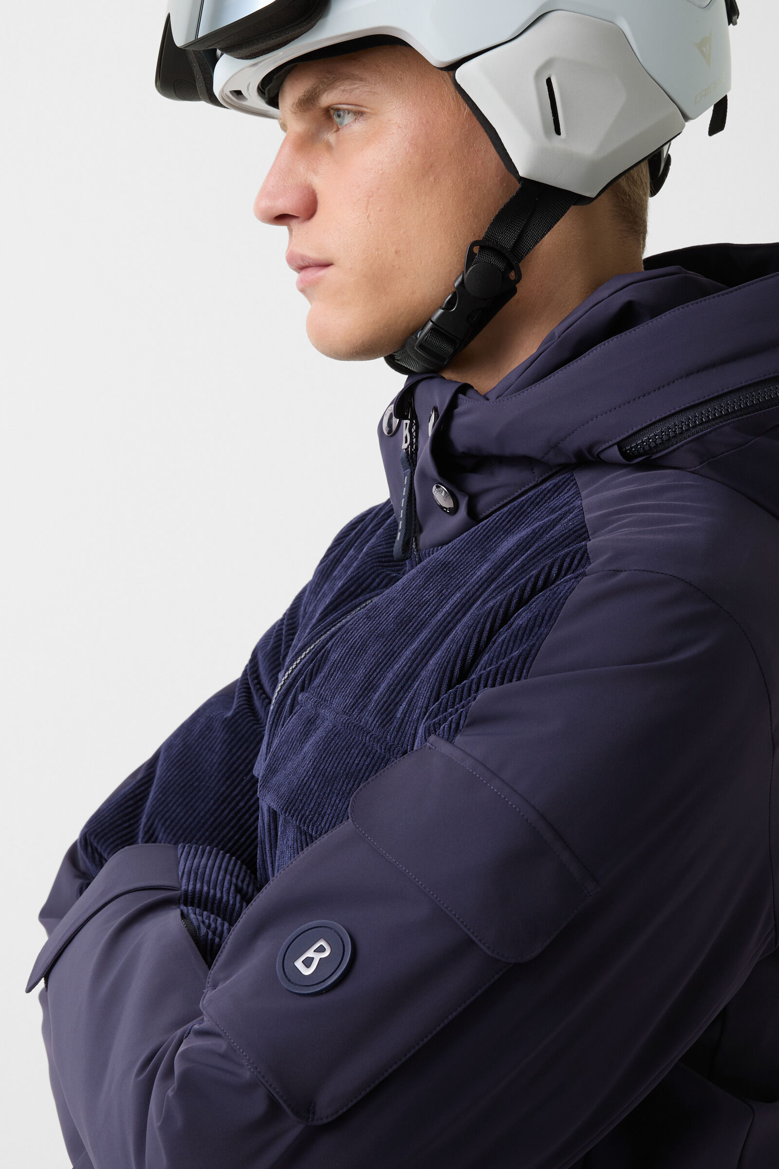 Cobe corduroy ski jacket Navy blue