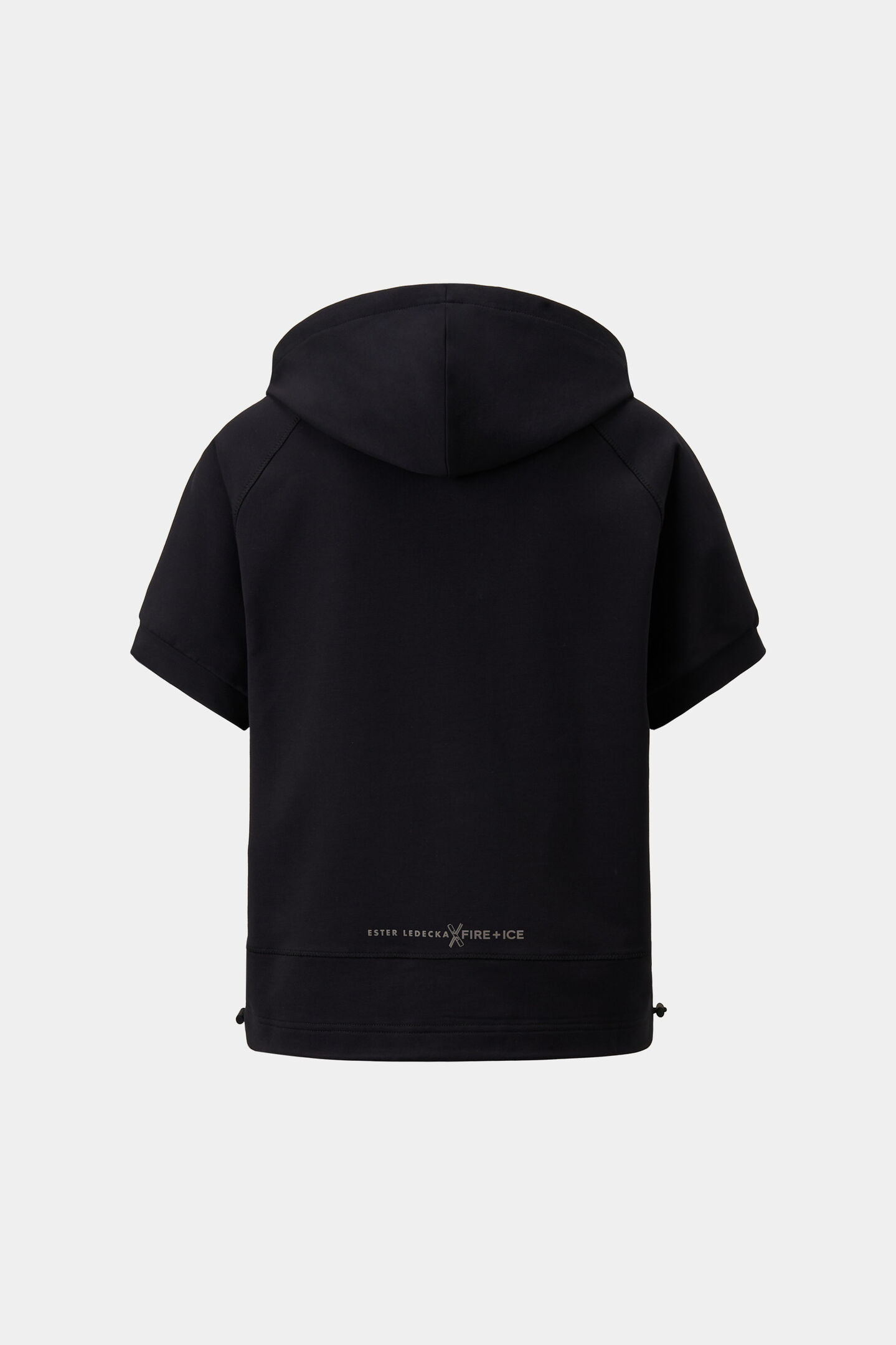 Sharon short-sleeved hoodie Black