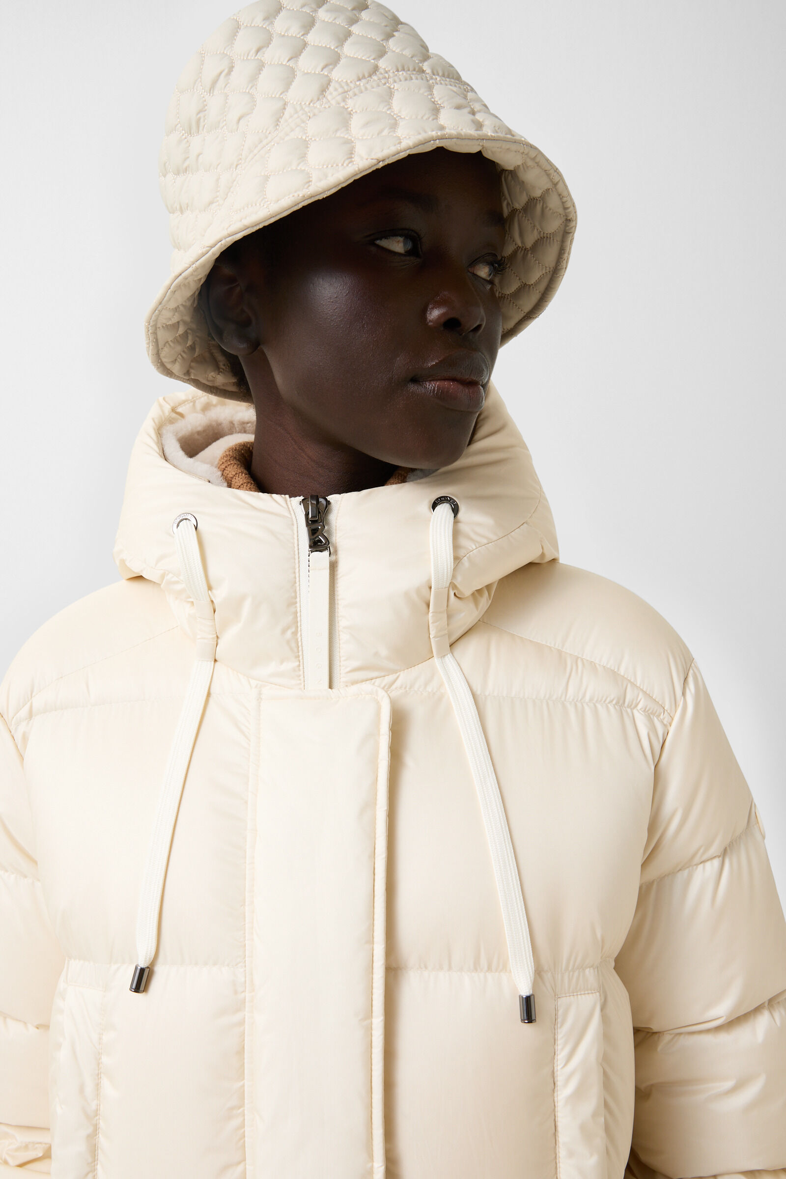 Manteau de duvet Jonna Cr&egrave;me