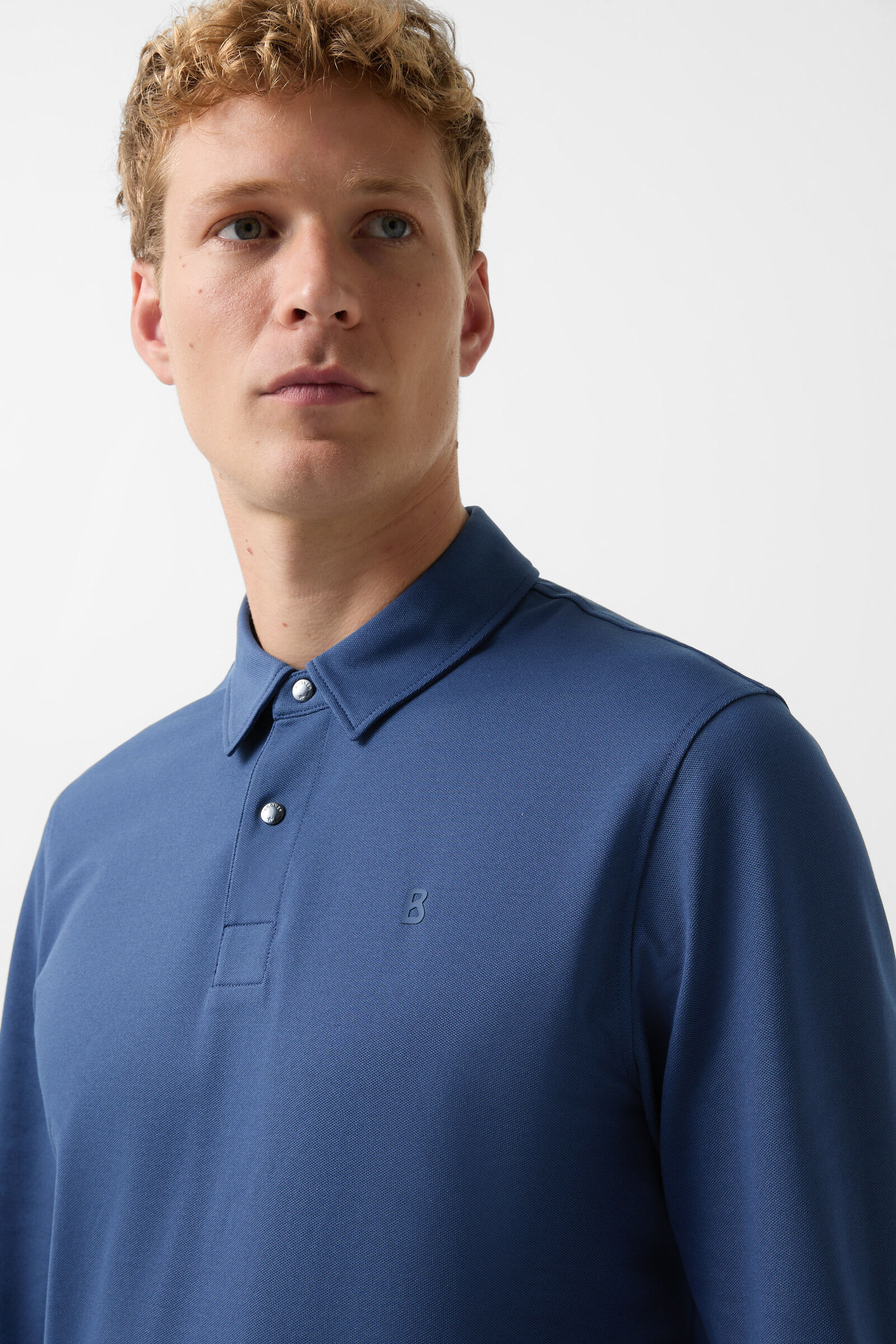 Timon polo long-sleeved top Blue