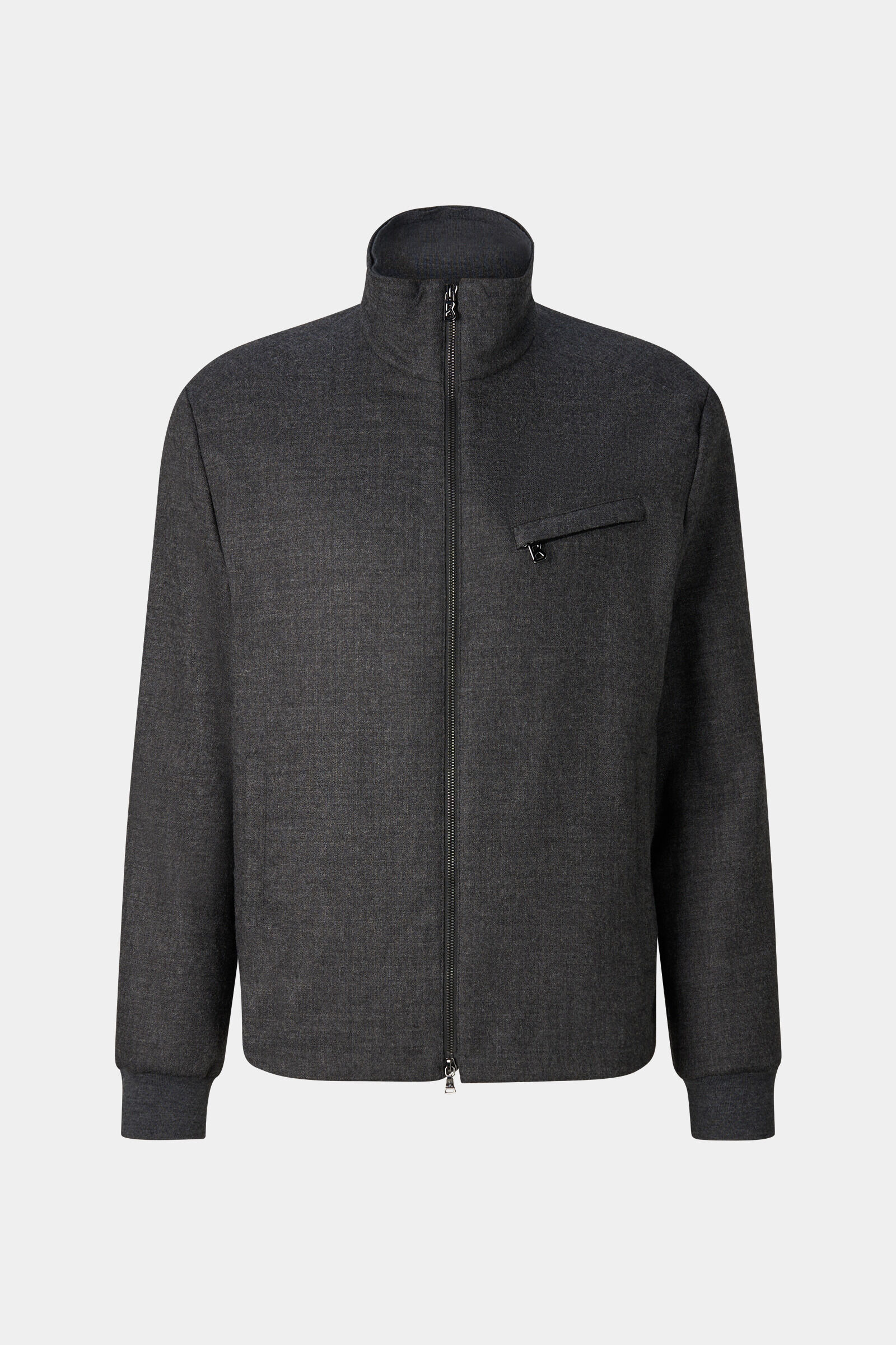 Milan Virgin Wool Blend Jacket Anthracite