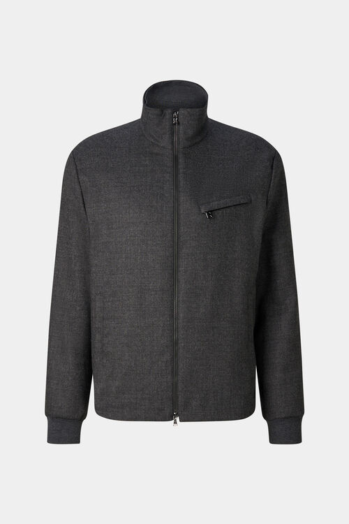 Milan Virgin Wool Blend Jacket Anthracite