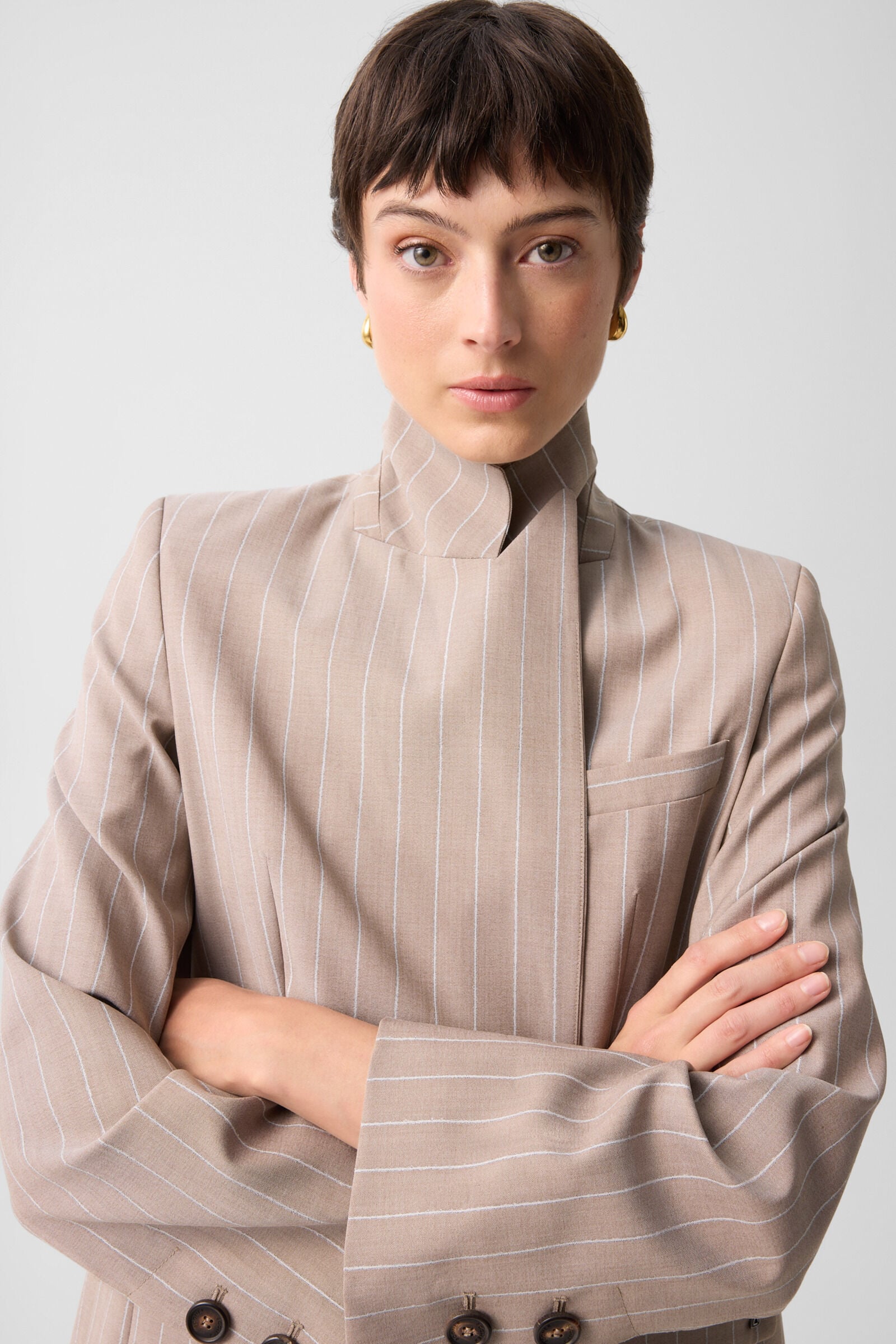 Schurwoll-Blazer Janina Camel
