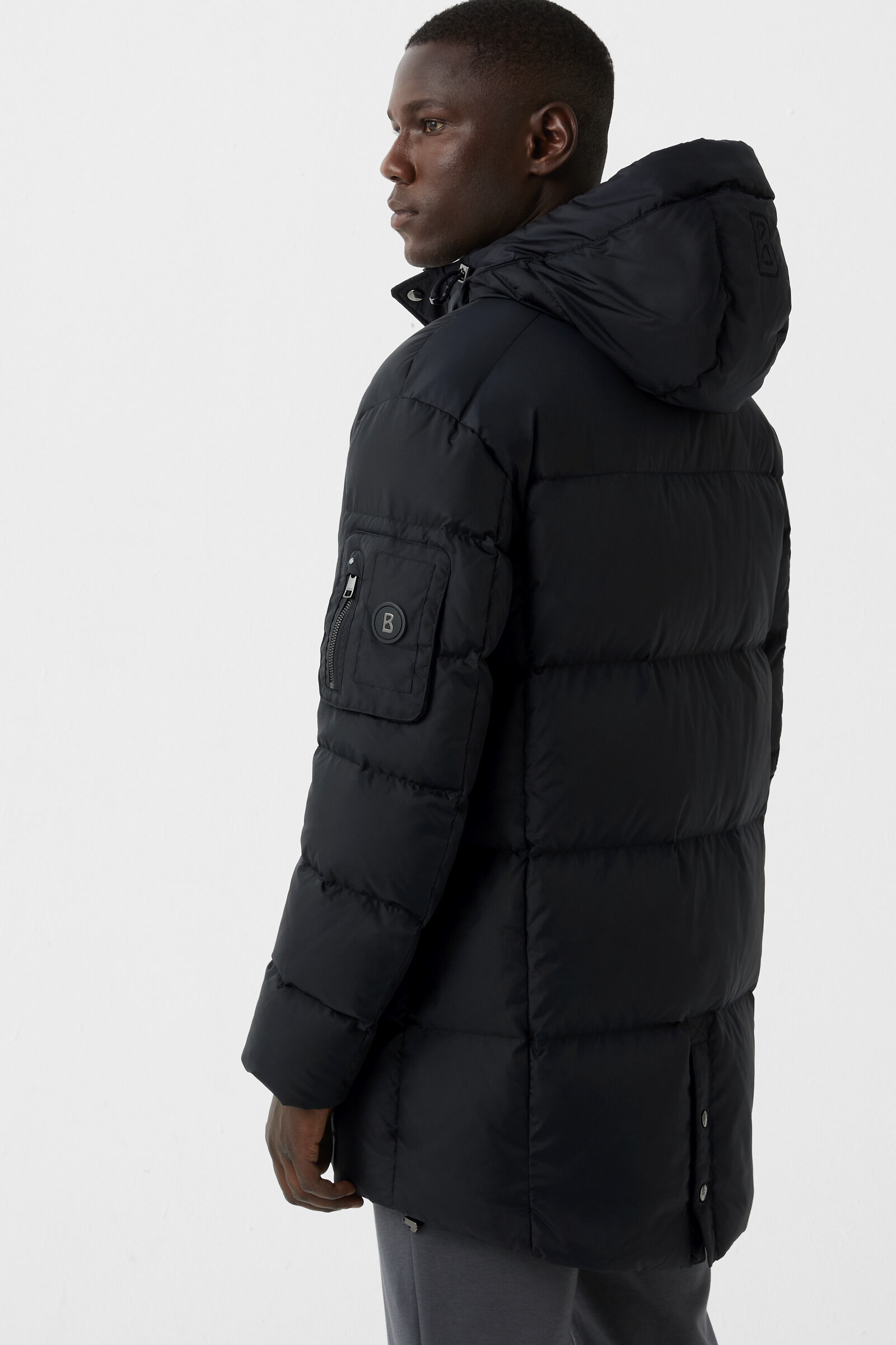 Jones down short coat Black