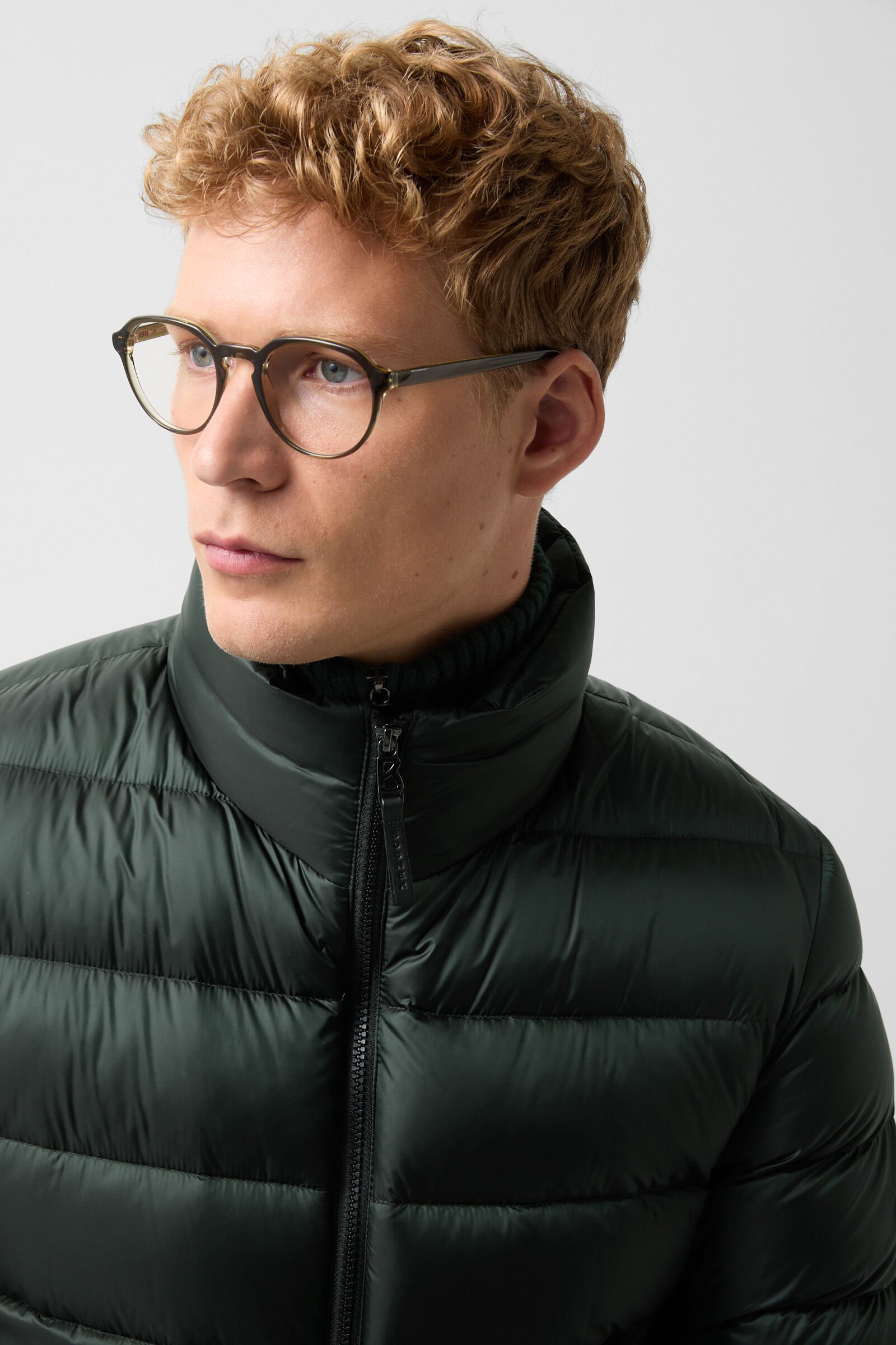Hugh down jacket Dark green