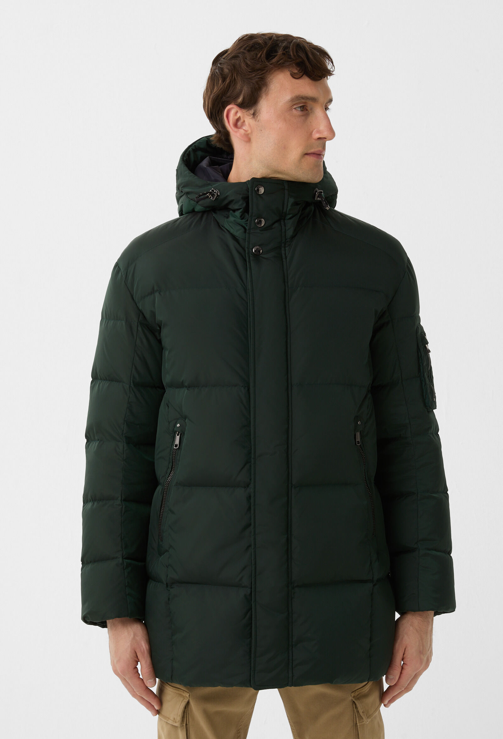 Korte jas Jones dons Donkergroen