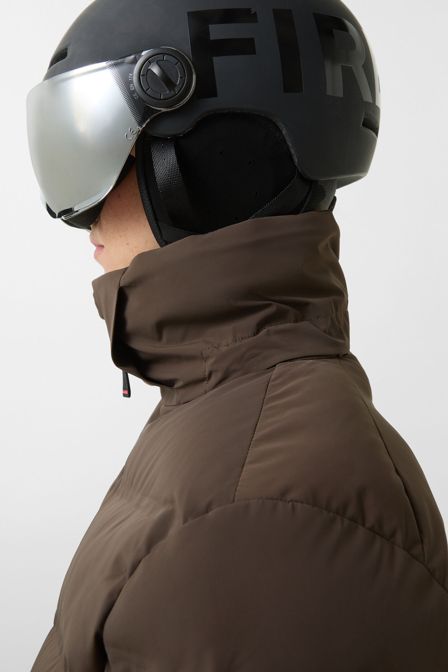 Tech-Sael quilted jacket Chocolate