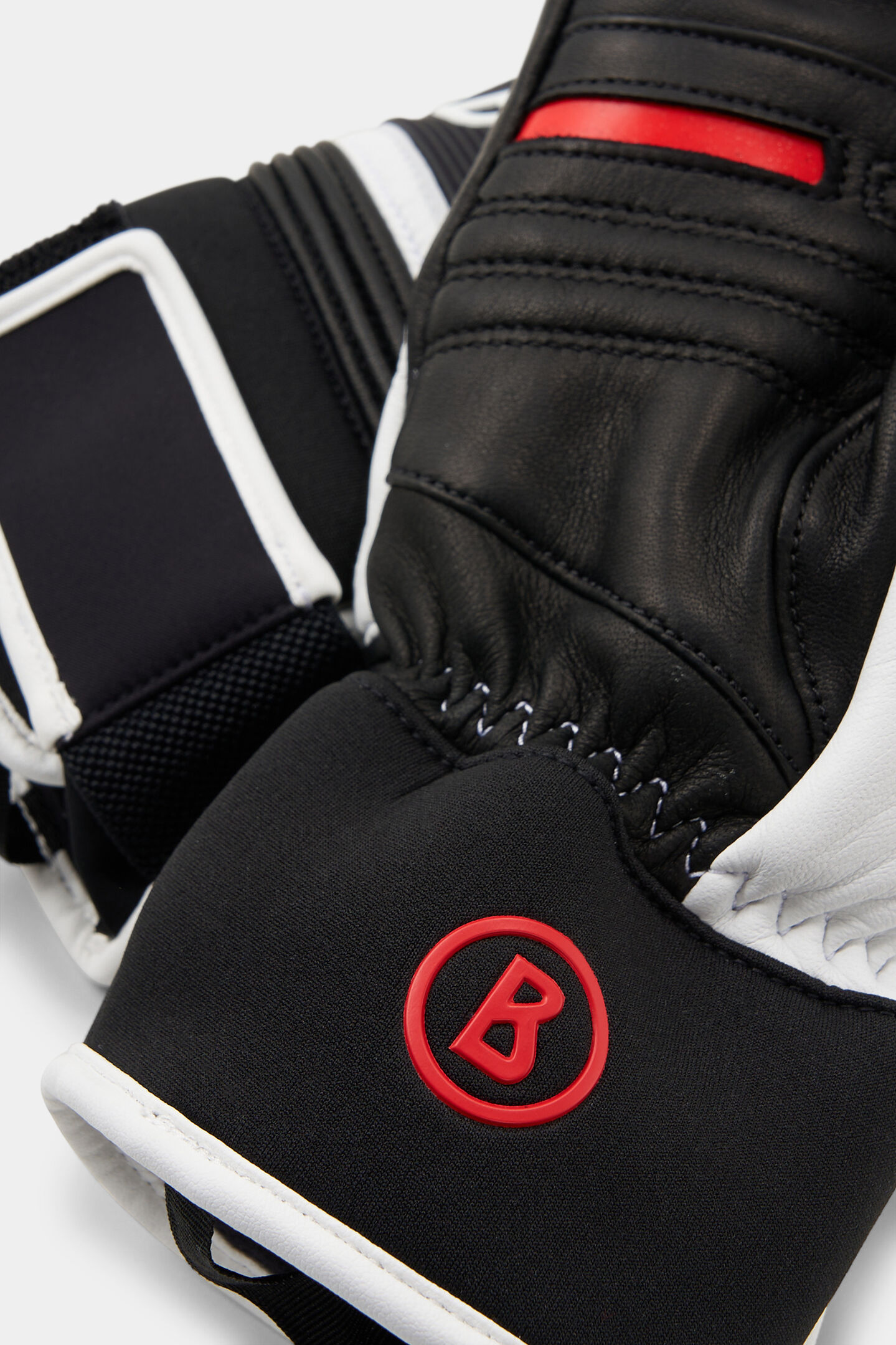 Gloves Silvan White/red/black