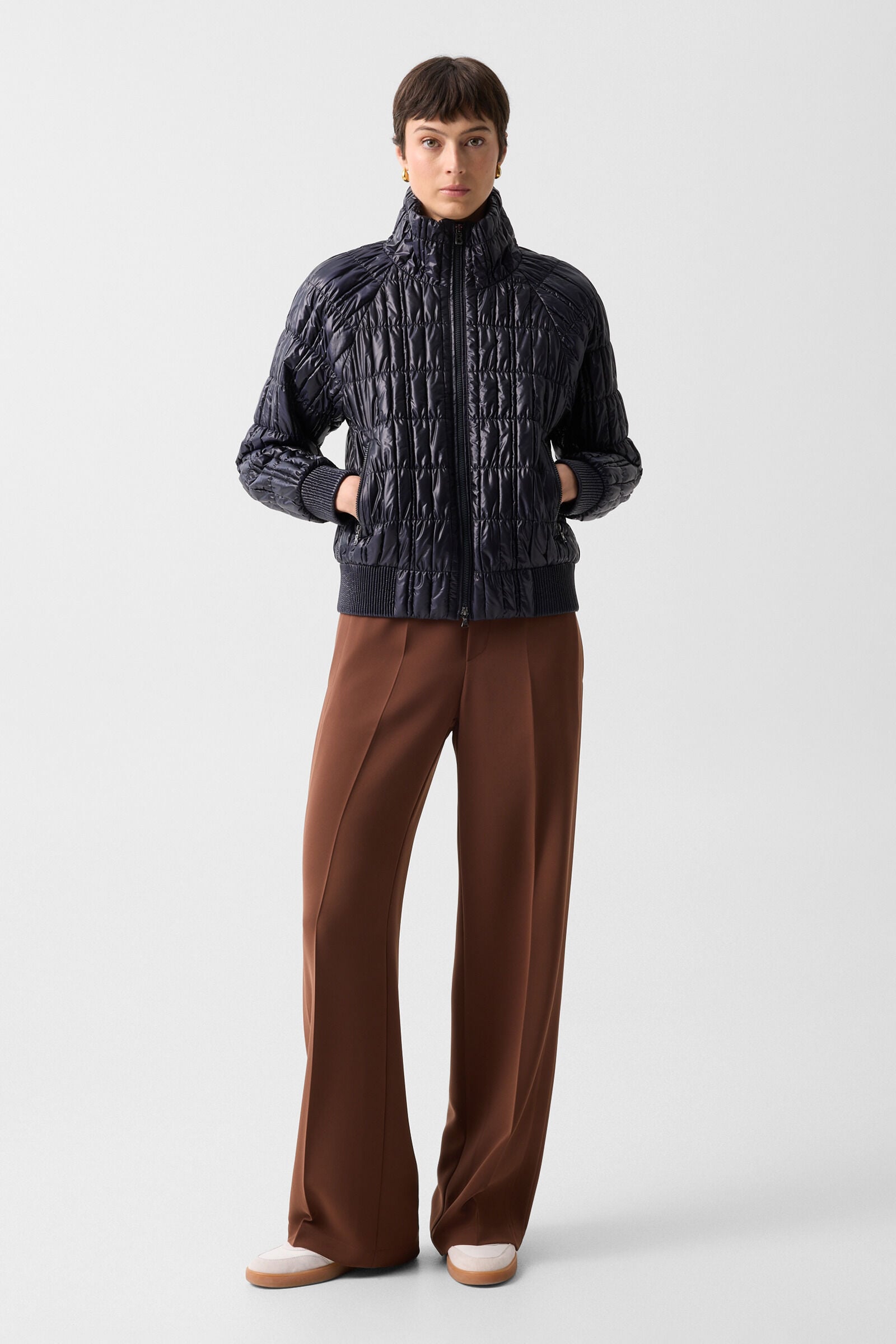 Sherry quilted jacket Navy blue