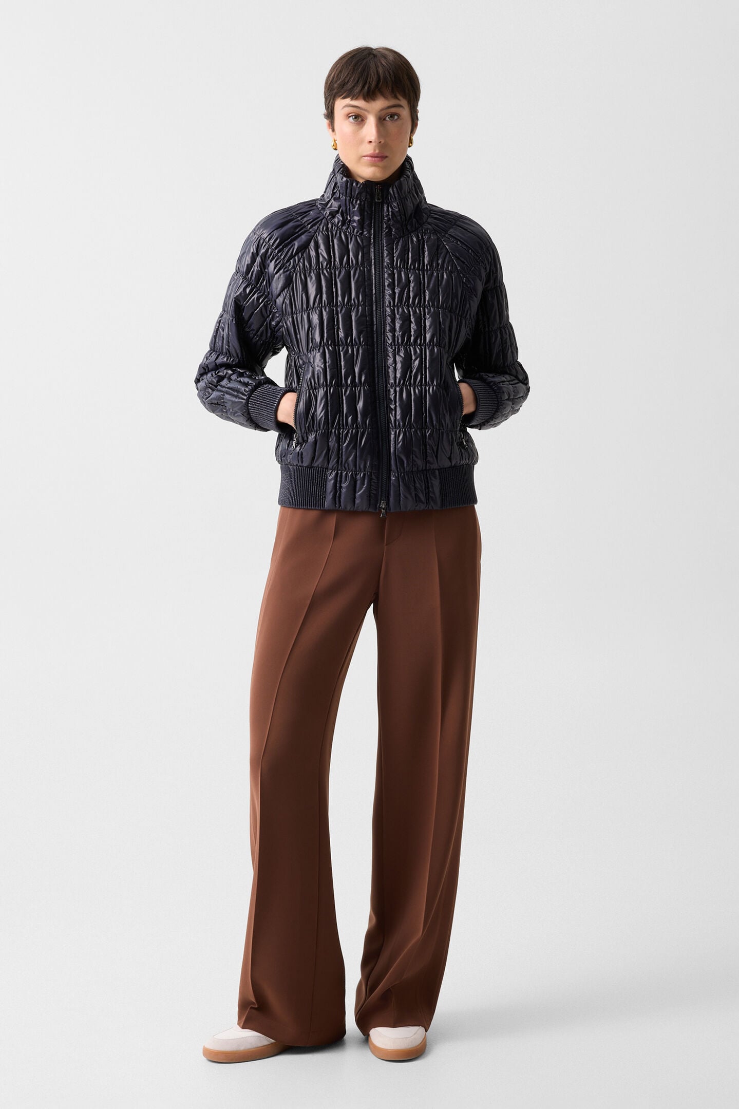 Sherry quilted jacket Navy blue