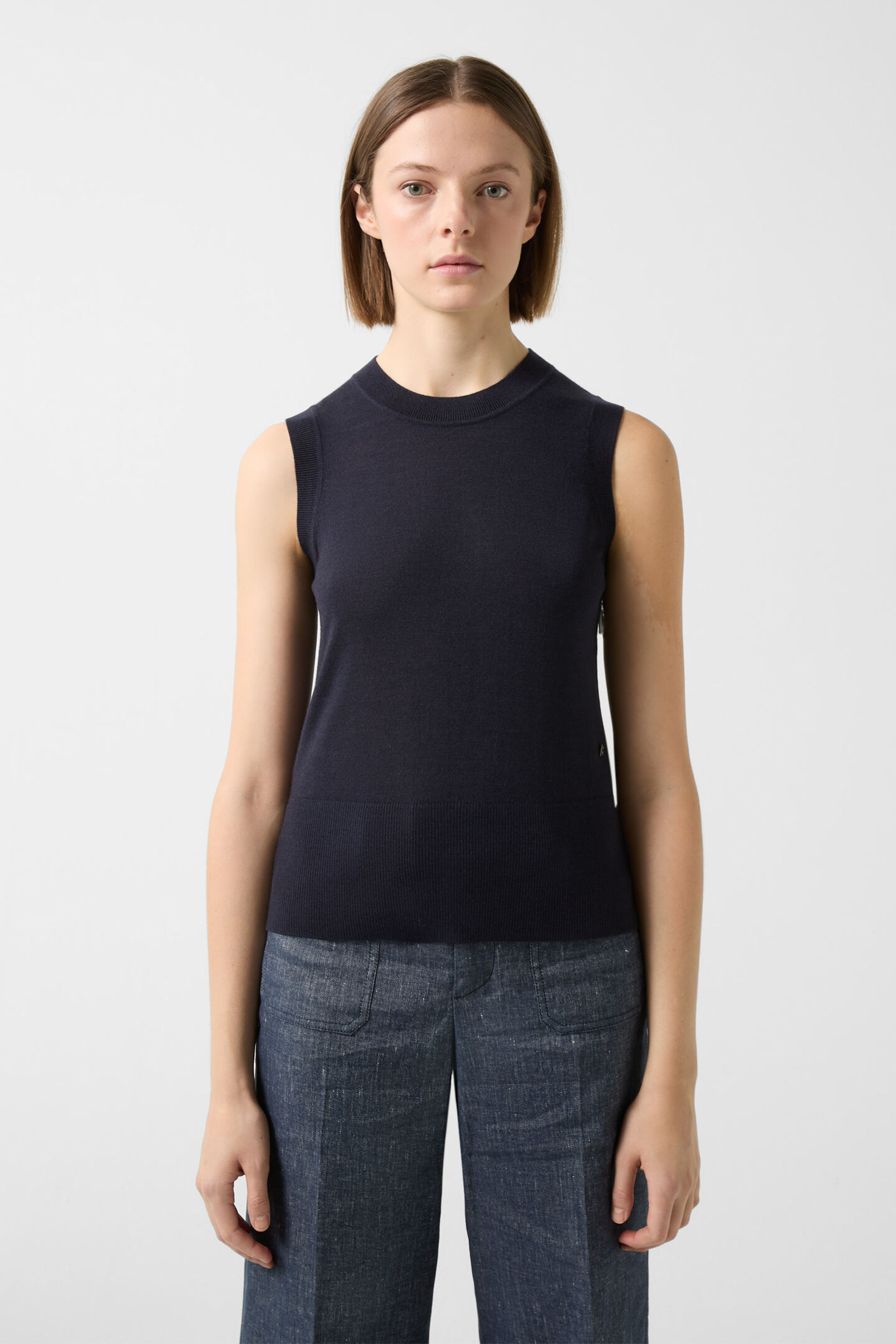 Isola Knitted top Navy blue