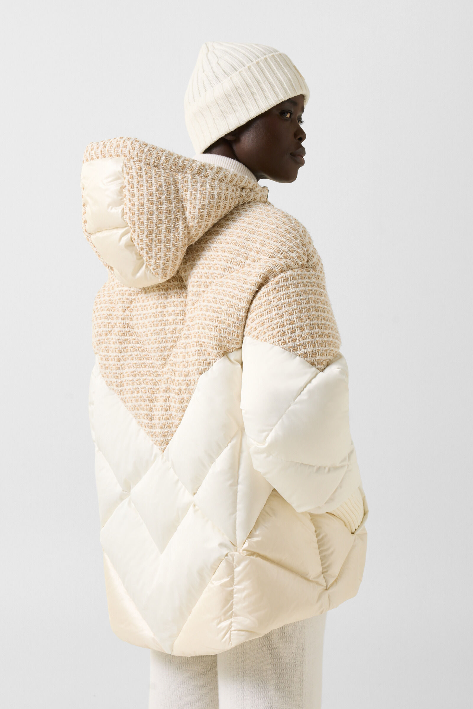 Daunenjacke Sheryl Off-White/Beige