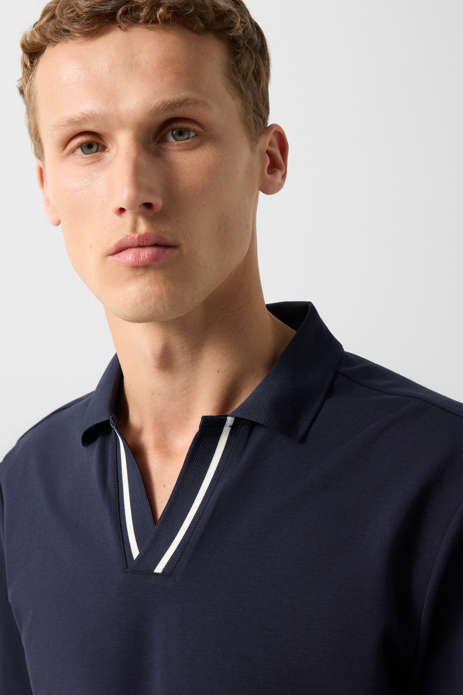 Cajus polo sweatshirt Navy blue