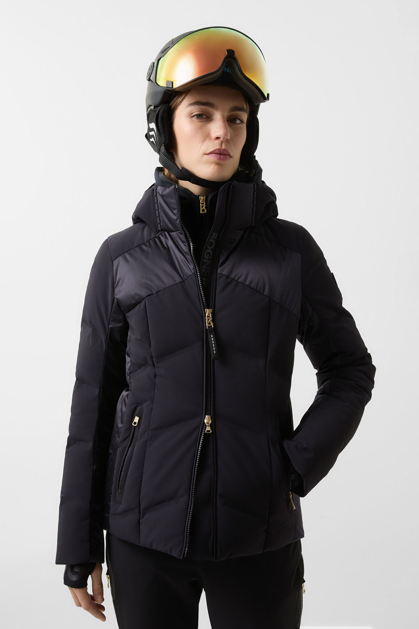 Delin down ski jacket Black