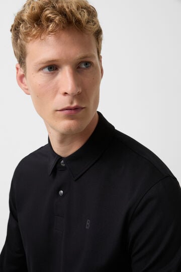 Polo-Longsleeve Timon Schwarz Polo-Longsleeve Timon Schwarz