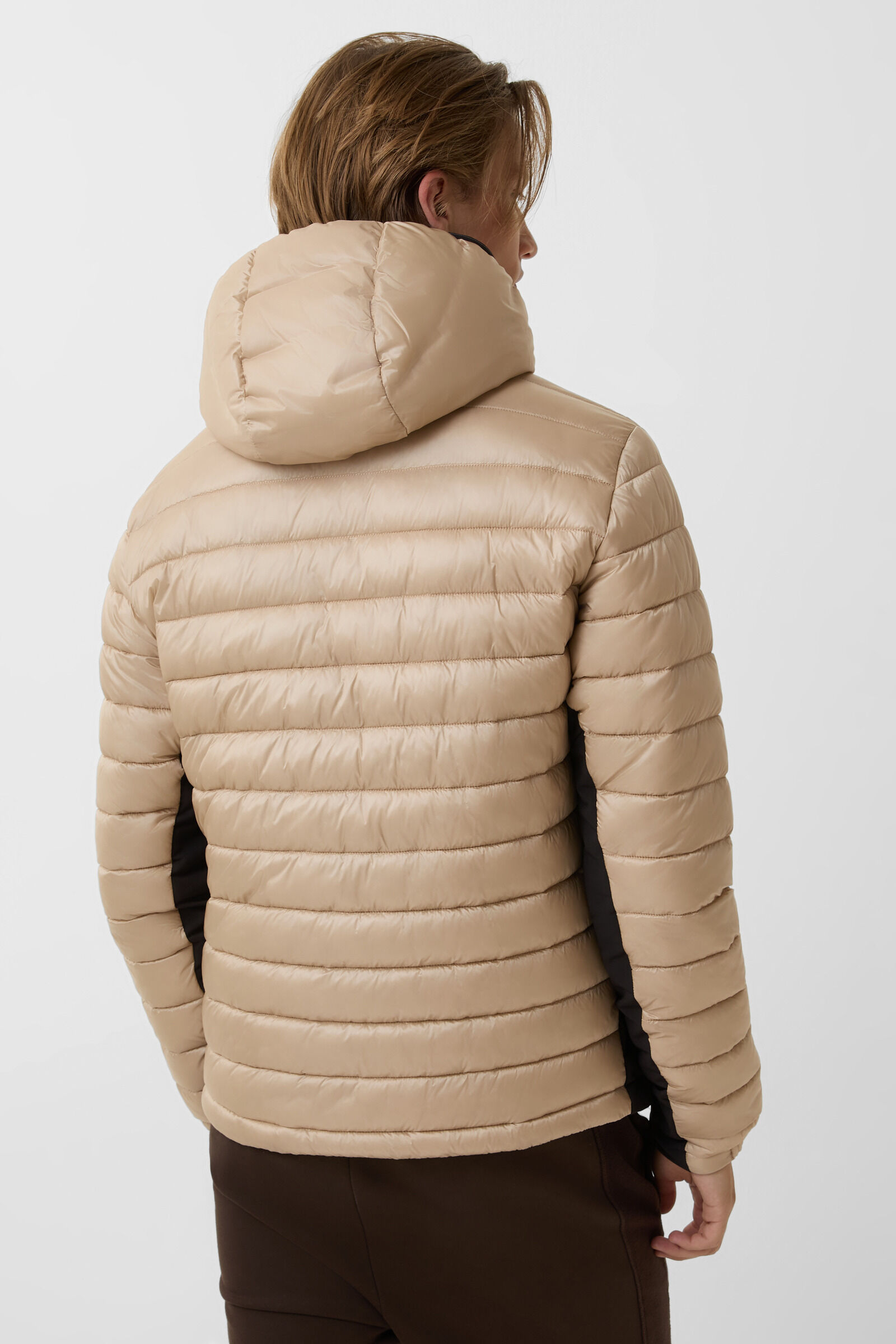 Elvis quilted jacket Beige/black