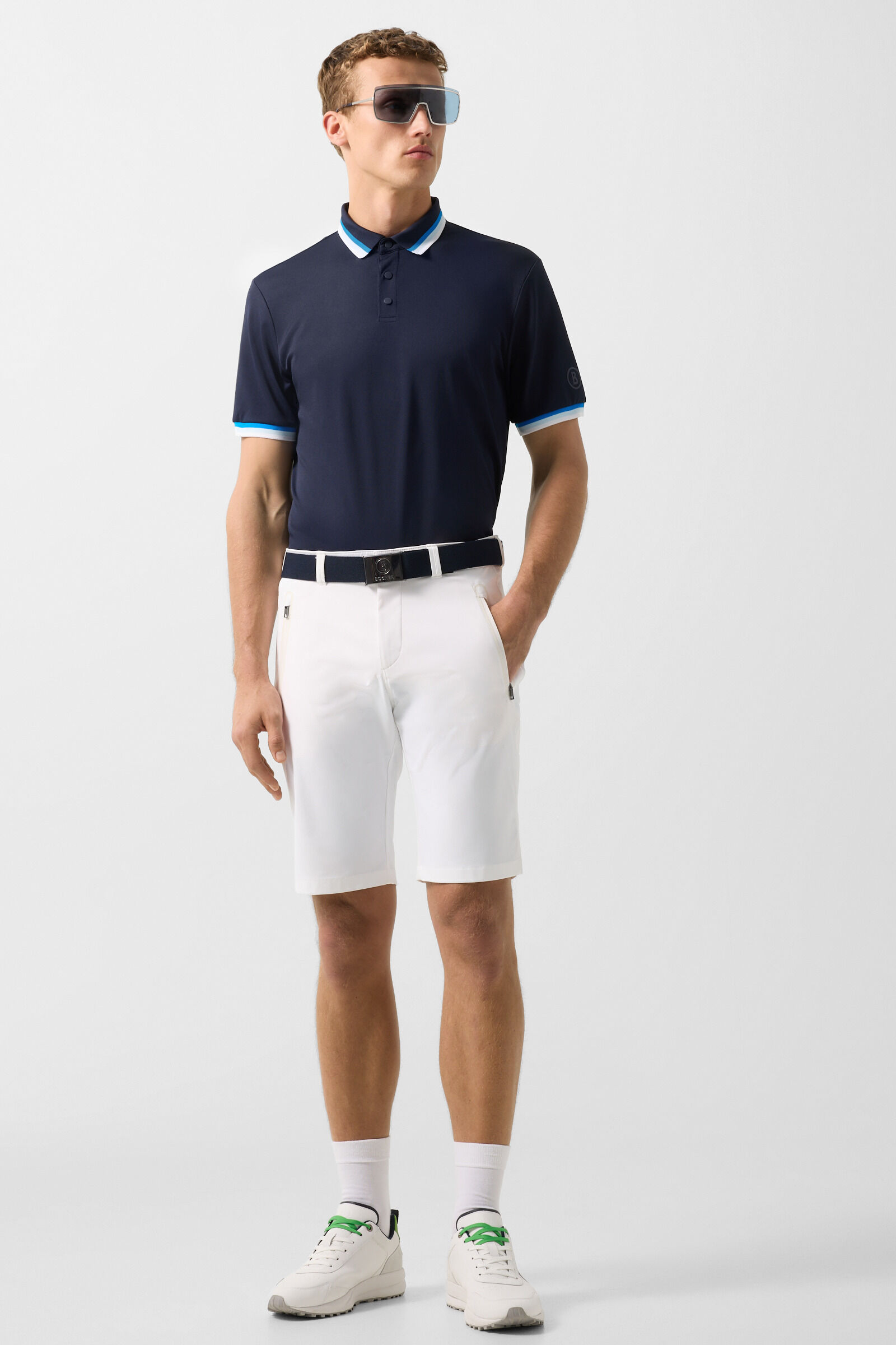 Arik functional short-sleeved top Navy blue