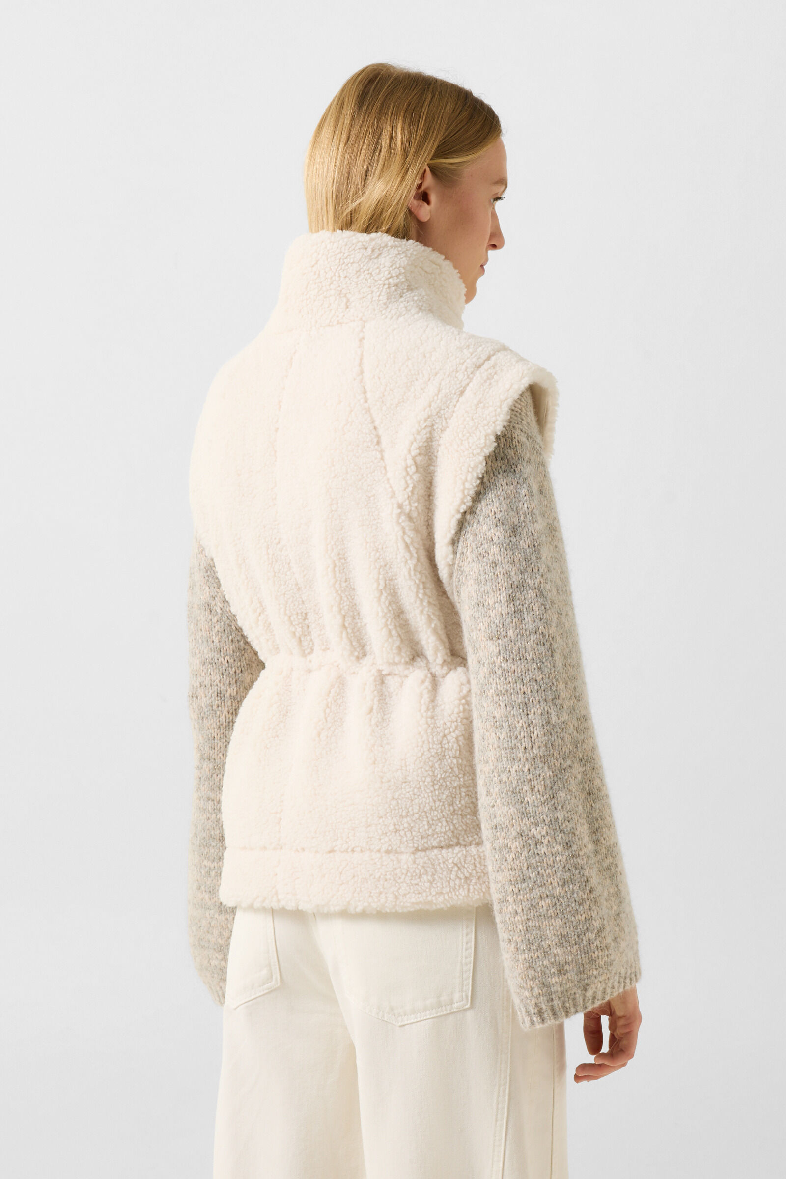 Teddy-Weste Kylie Off-White
