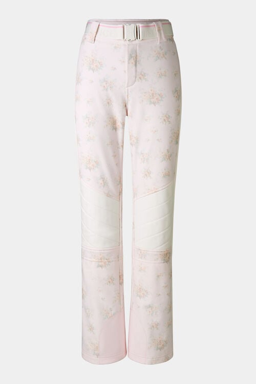 Zula softshell ski pants Pink/Off-White