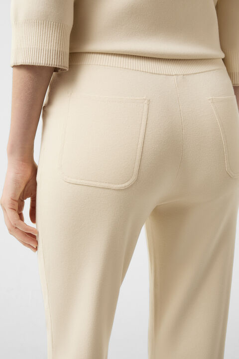 Benette knitted trousers Cream Benette knitted trousers Cream