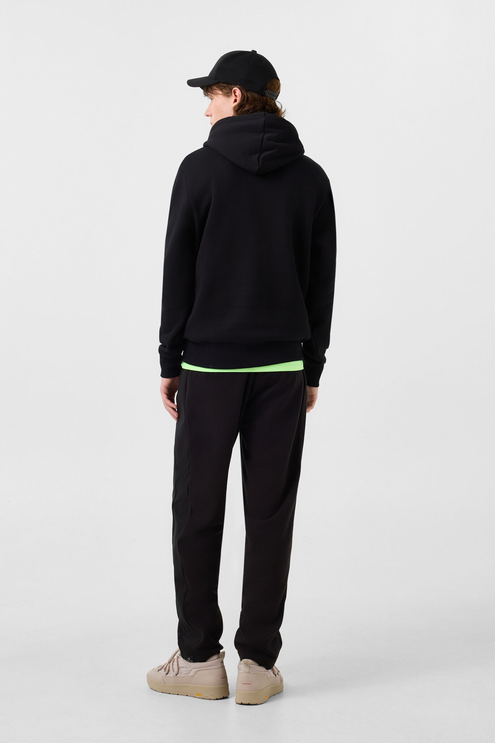 Covell Cotton Hoodie Black