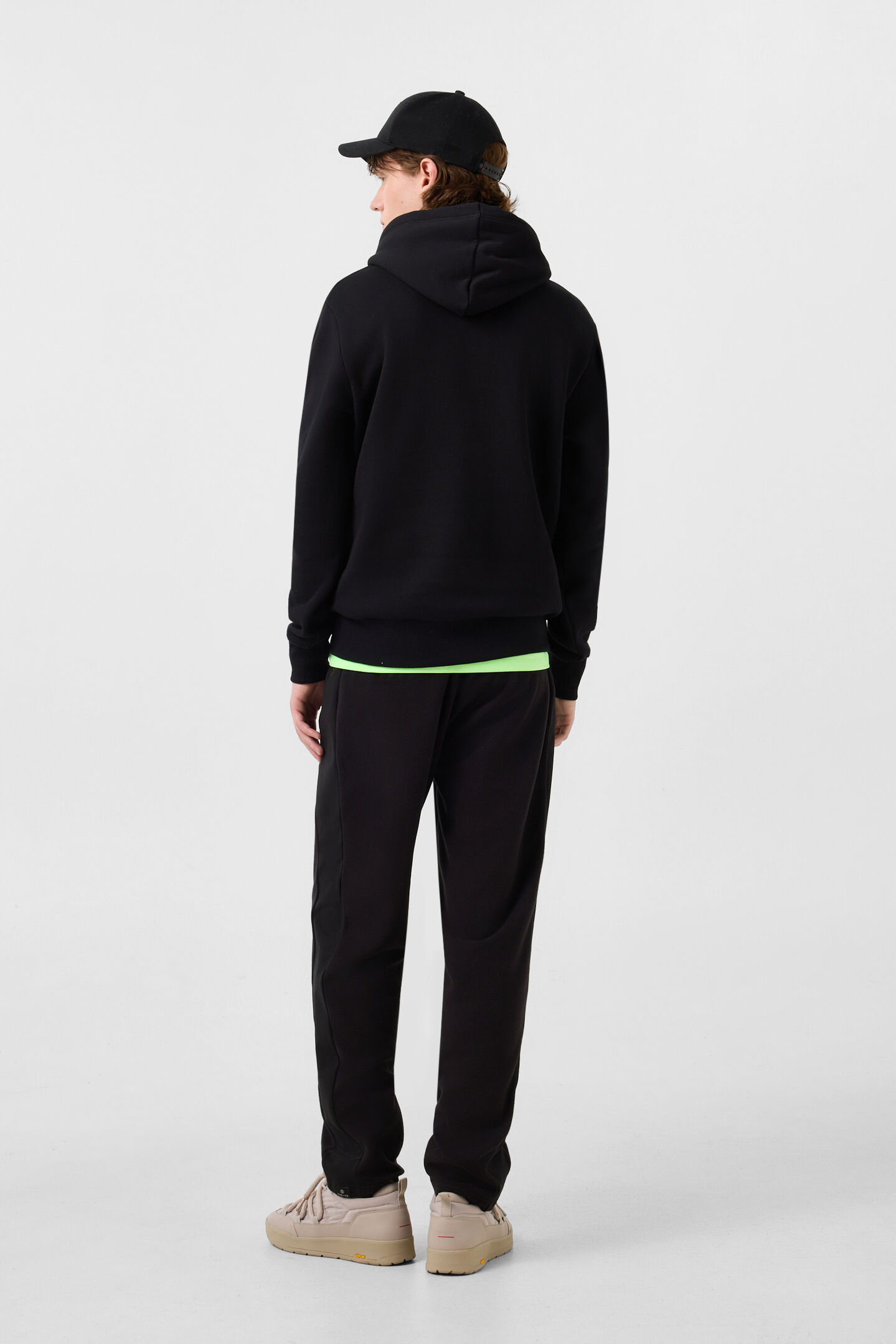 Covell Cotton Hoodie Black